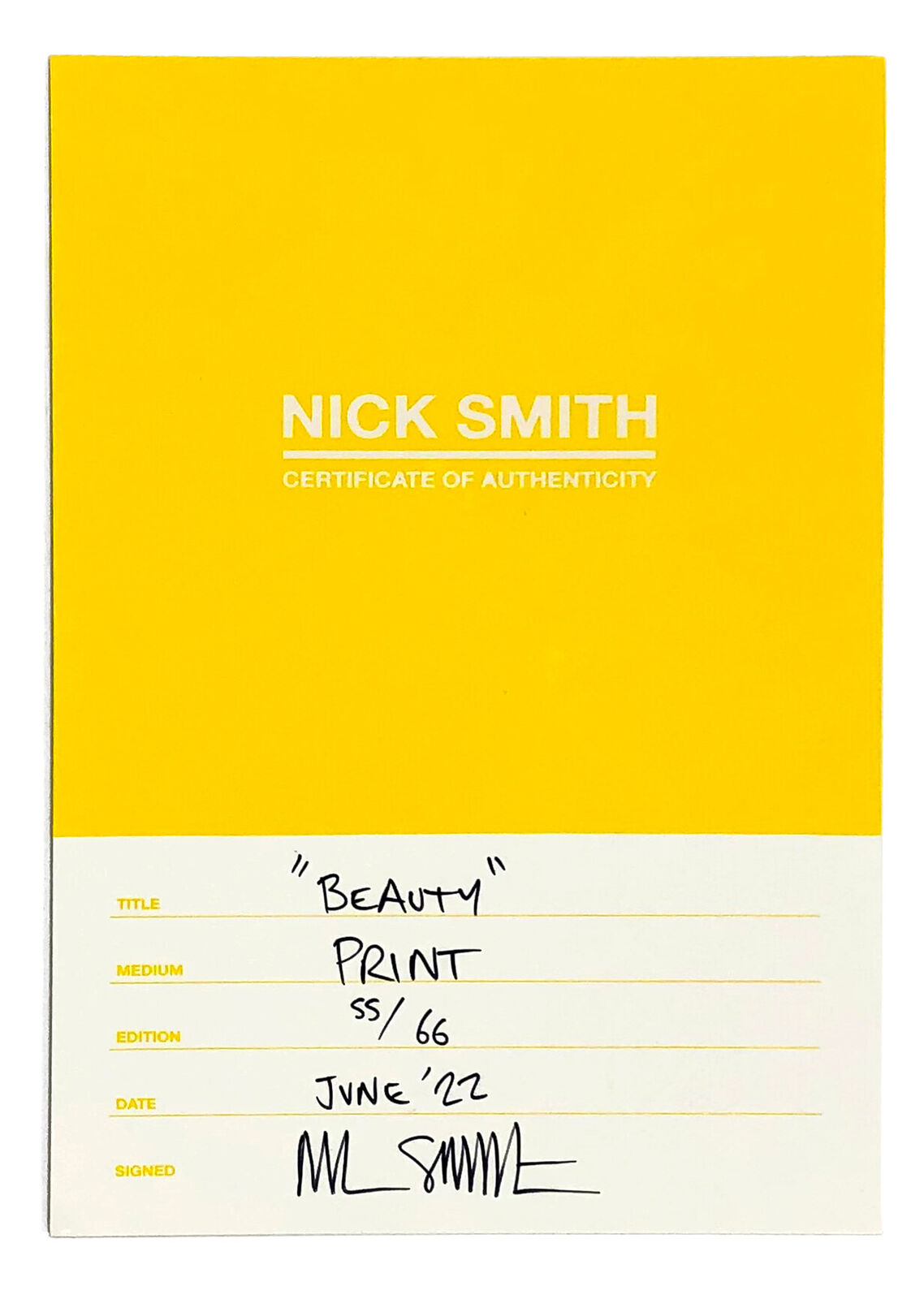 A picture of a color chart in a black frame.