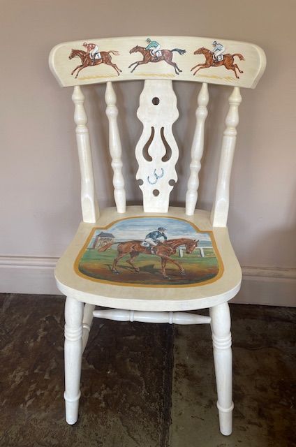 Painted Racing Chair by Nicola Kevane, null