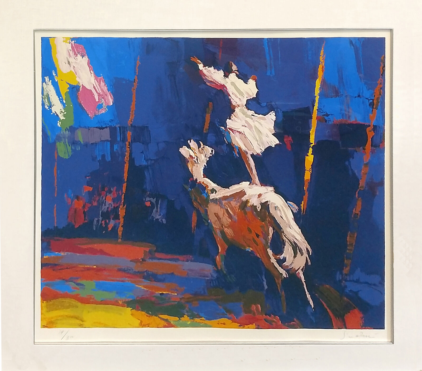 Artwork by Nicola Simbari, CHEVAL BRANC, Made of Serigraph 