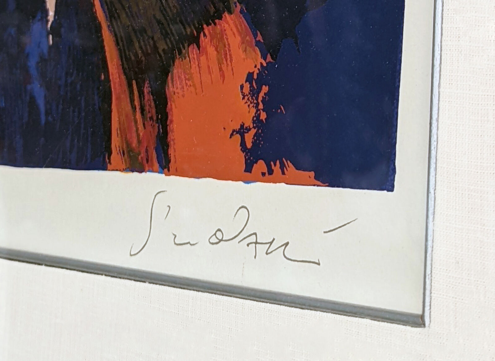 Artwork by Nicola Simbari, CHEVAL BRANC, Made of Serigraph 