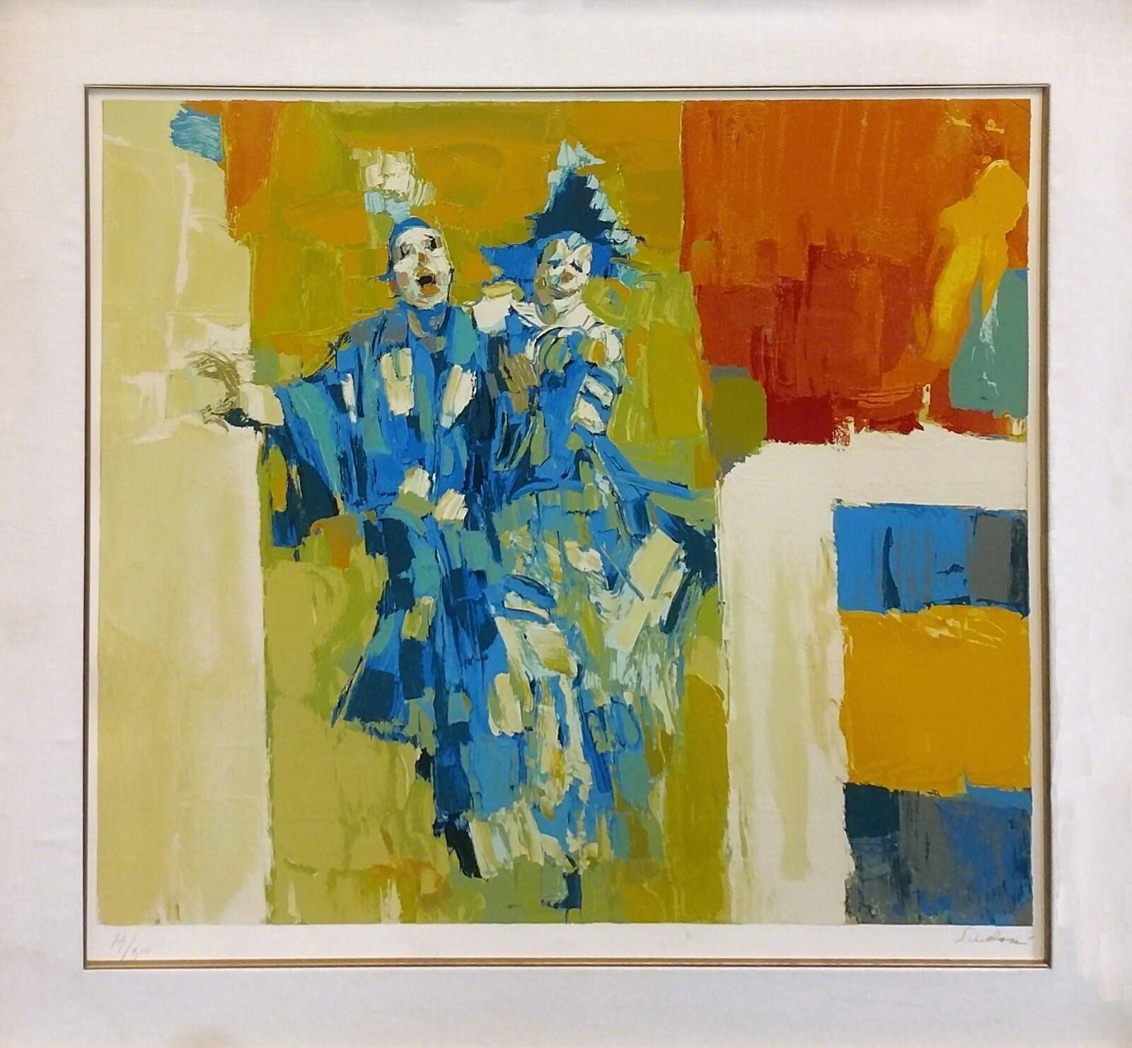 Artwork by Nicola Simbari, DEUS CLOWNS, Made of Serigraph 