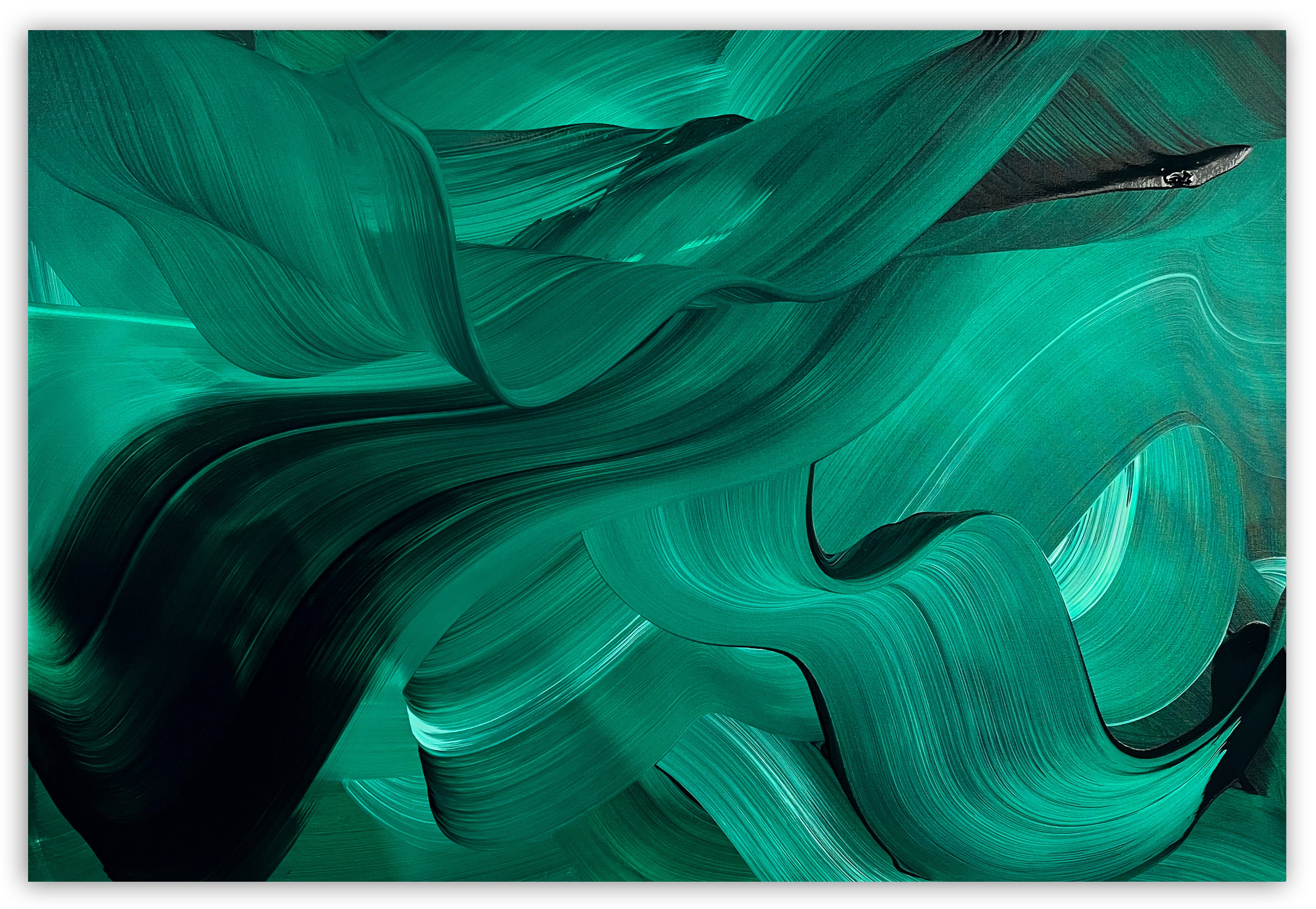 Artwork by Nikolaos Schizas, Green velvet, Made of Acrylic on canvas 