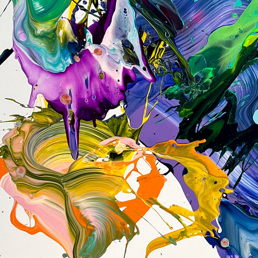 Artwork by Nikolaos Schizas, Hana 花, Made of Acrylic on canvas 