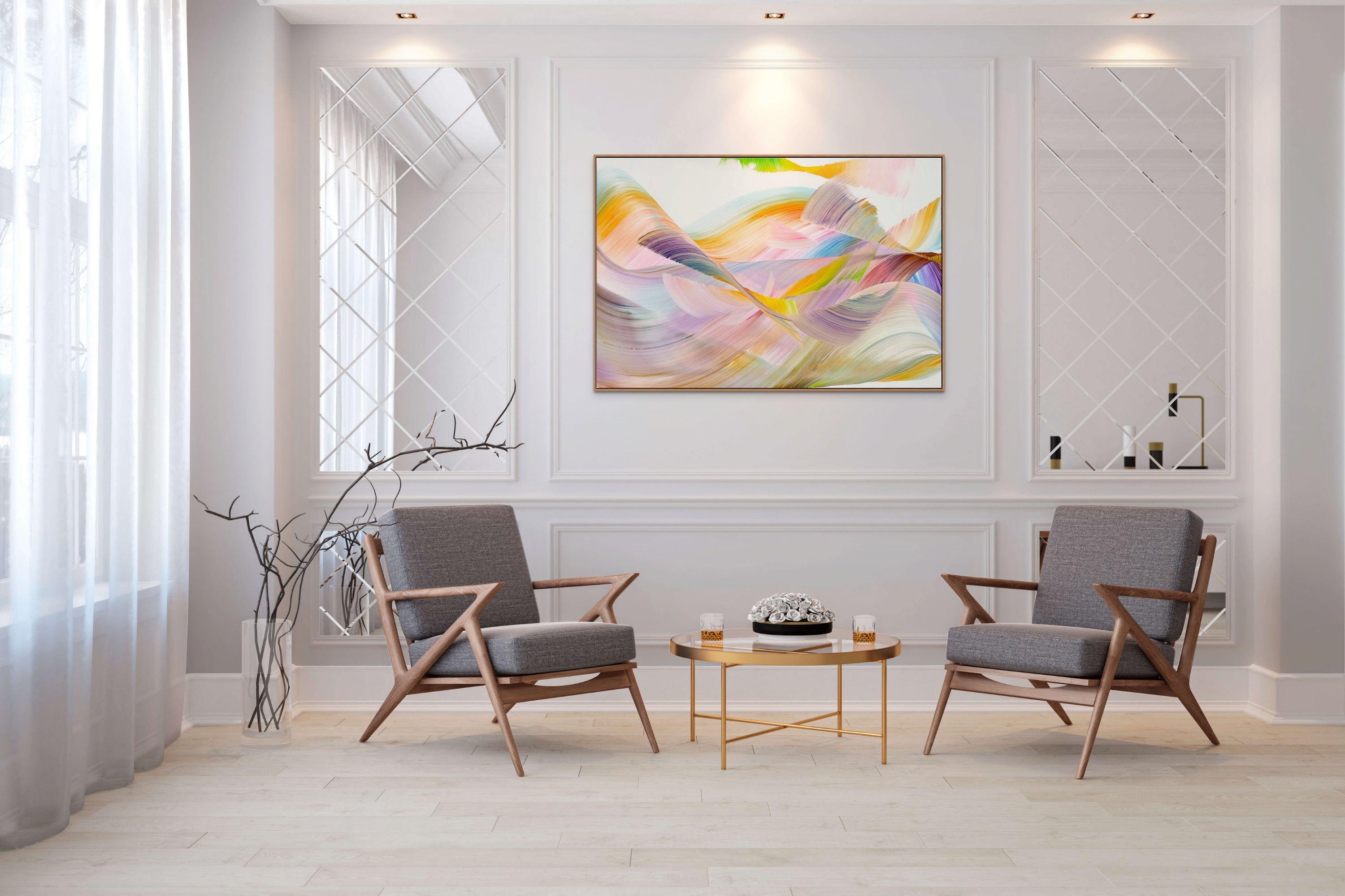 Artwork by Nikolaos Schizas, My dreamy world, Made of Acrylic on canvas 