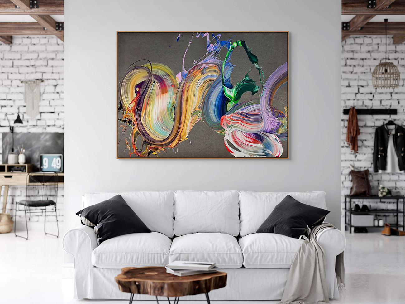 Artwork by Nikolaos Schizas, Por Favor, Made of Acrylic on raw canvas 