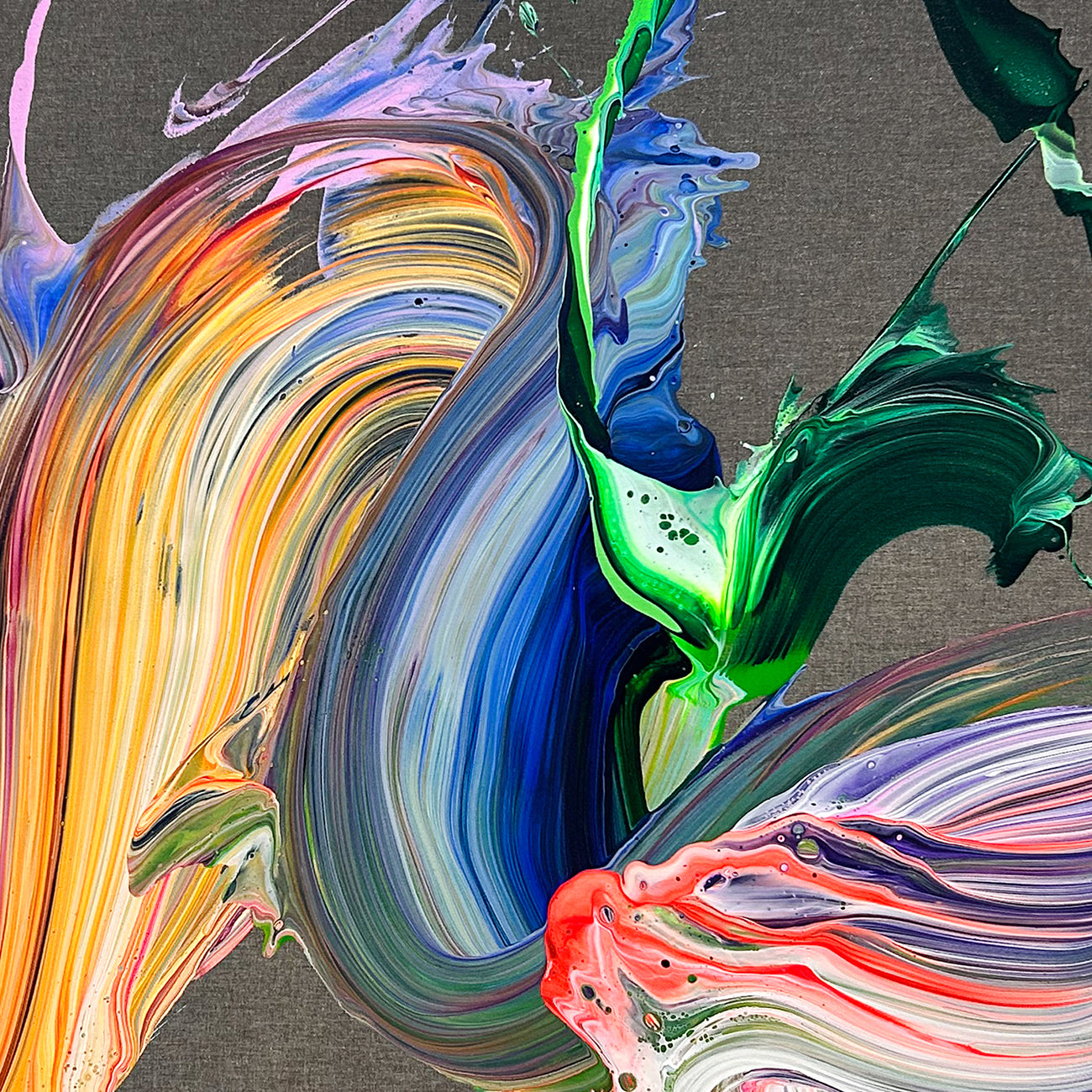 Artwork by Nikolaos Schizas, Por Favor, Made of Acrylic on raw canvas 