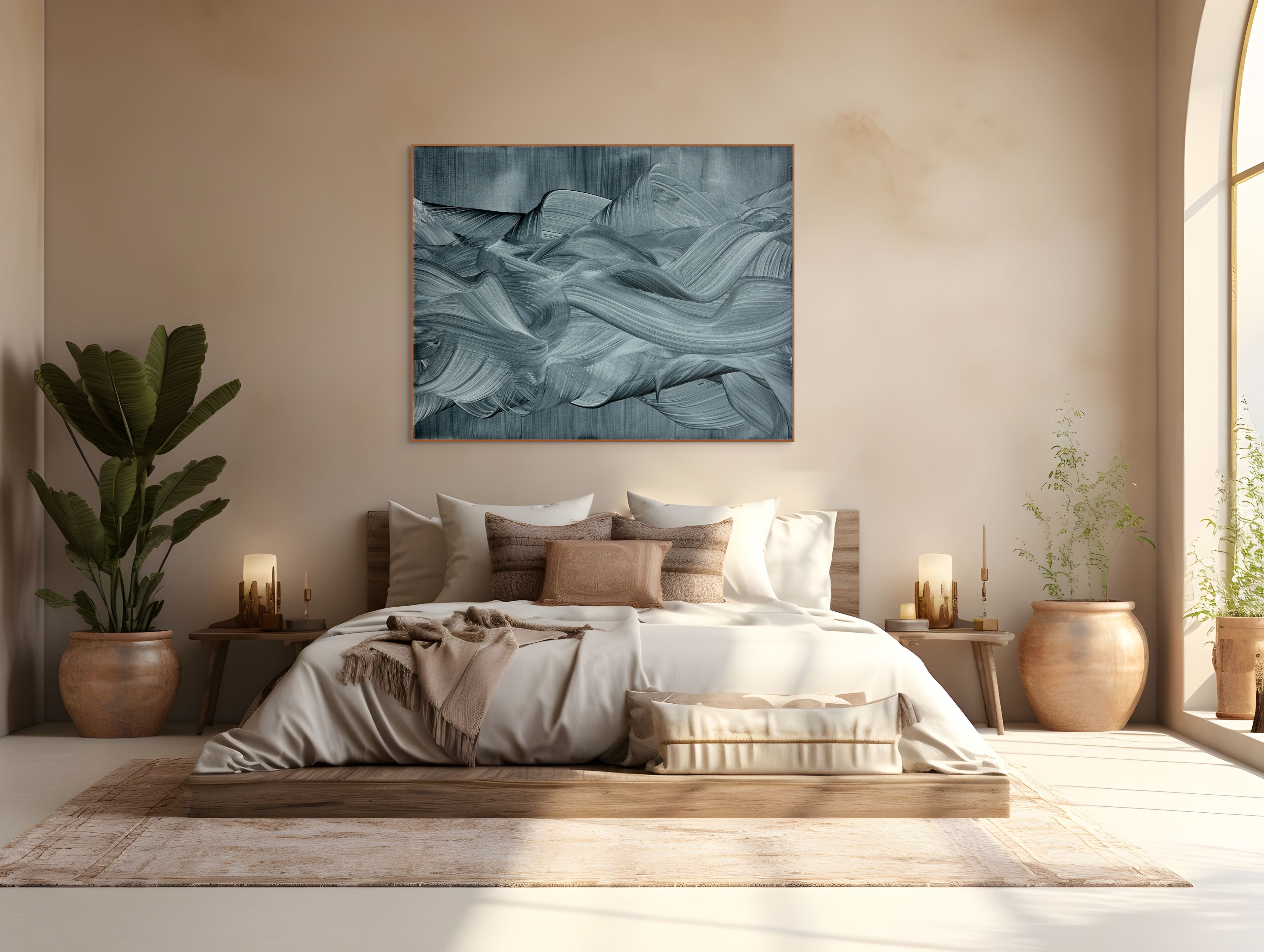 Artwork by Nikolaos Schizas, Silken shadows, Made of Acrylic on canvas 