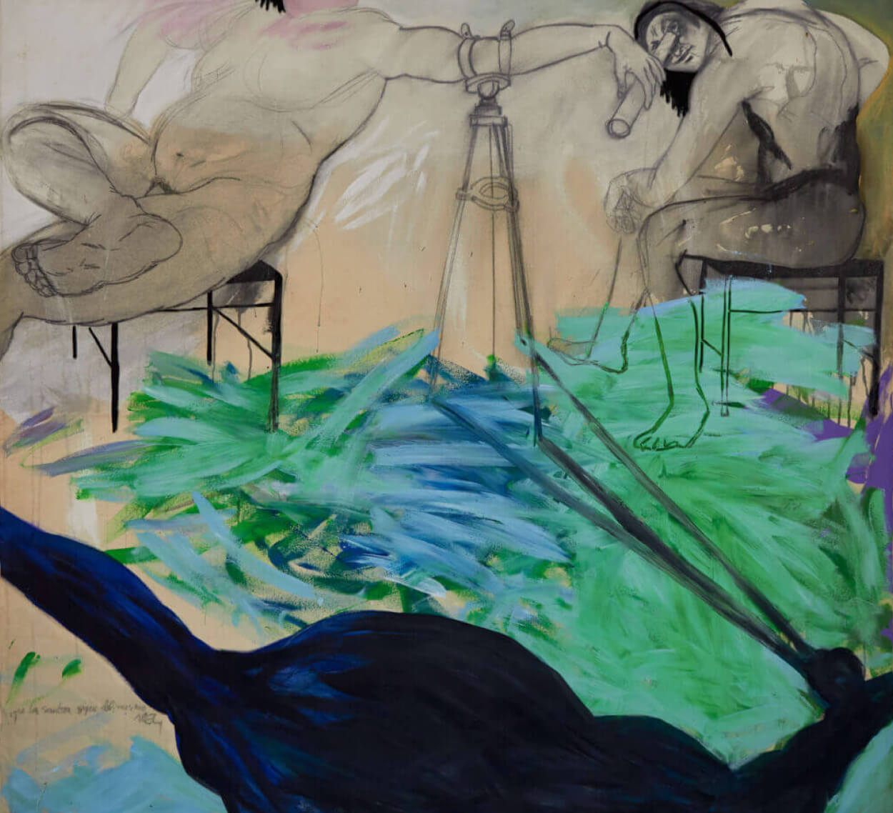 Artwork by Noel Morera Cruz, Aquí la sombra sequi del mismo, Made of Mixed Media On Canvas 