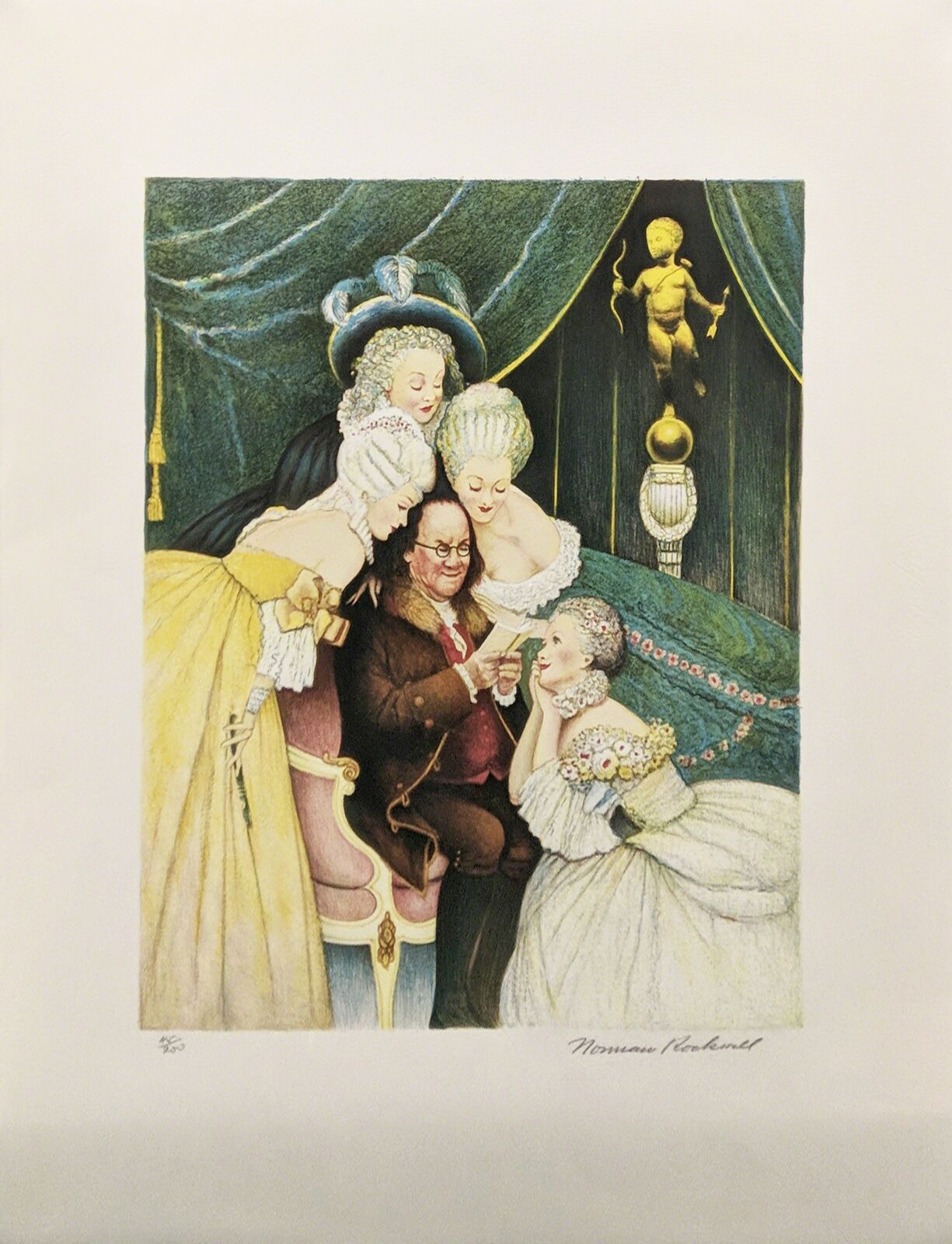 BEN'S BELLES by Norman Rockwell, 1973