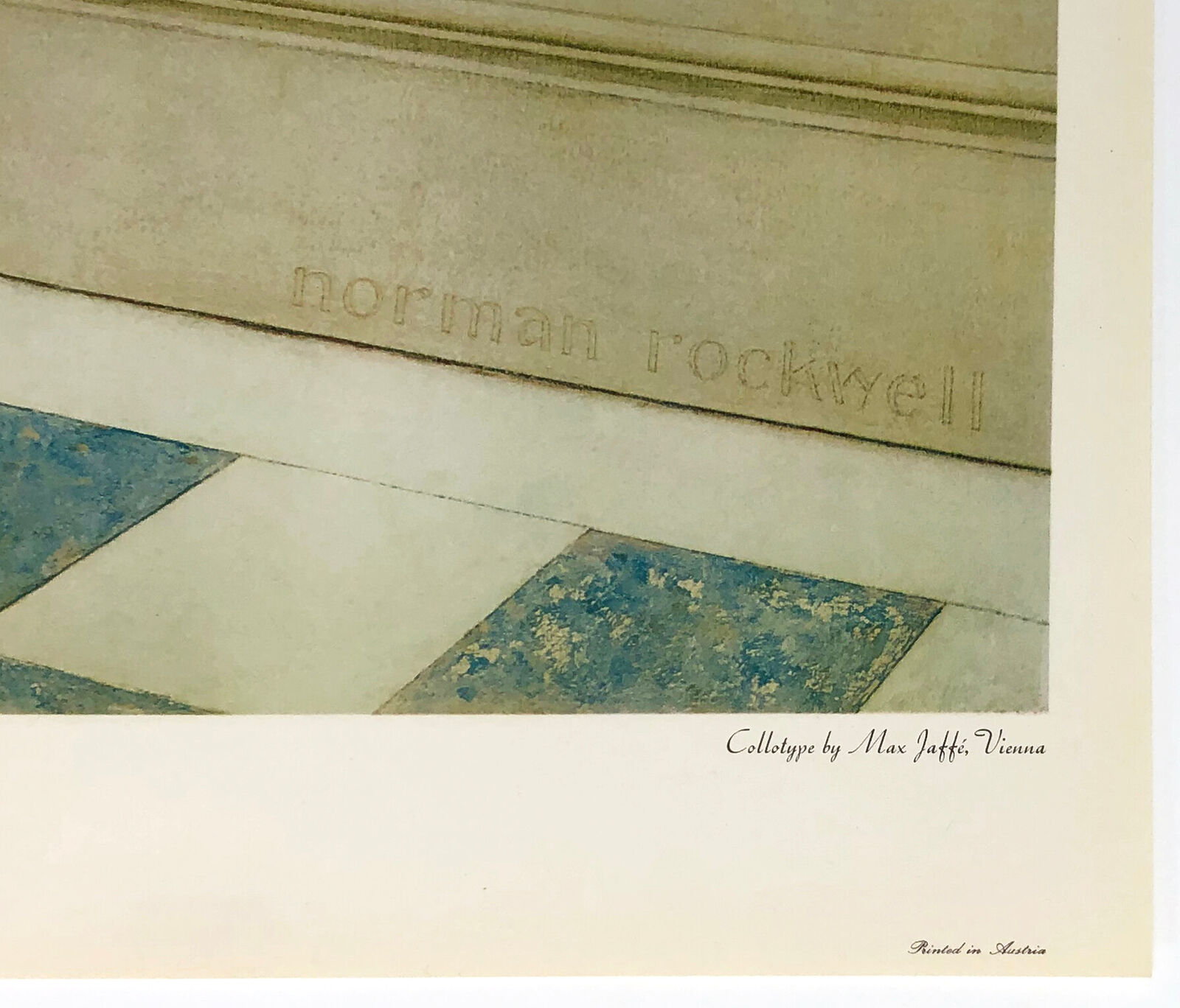 Artwork by Norman Rockwell, THE CRITIC, Made of Collotype 