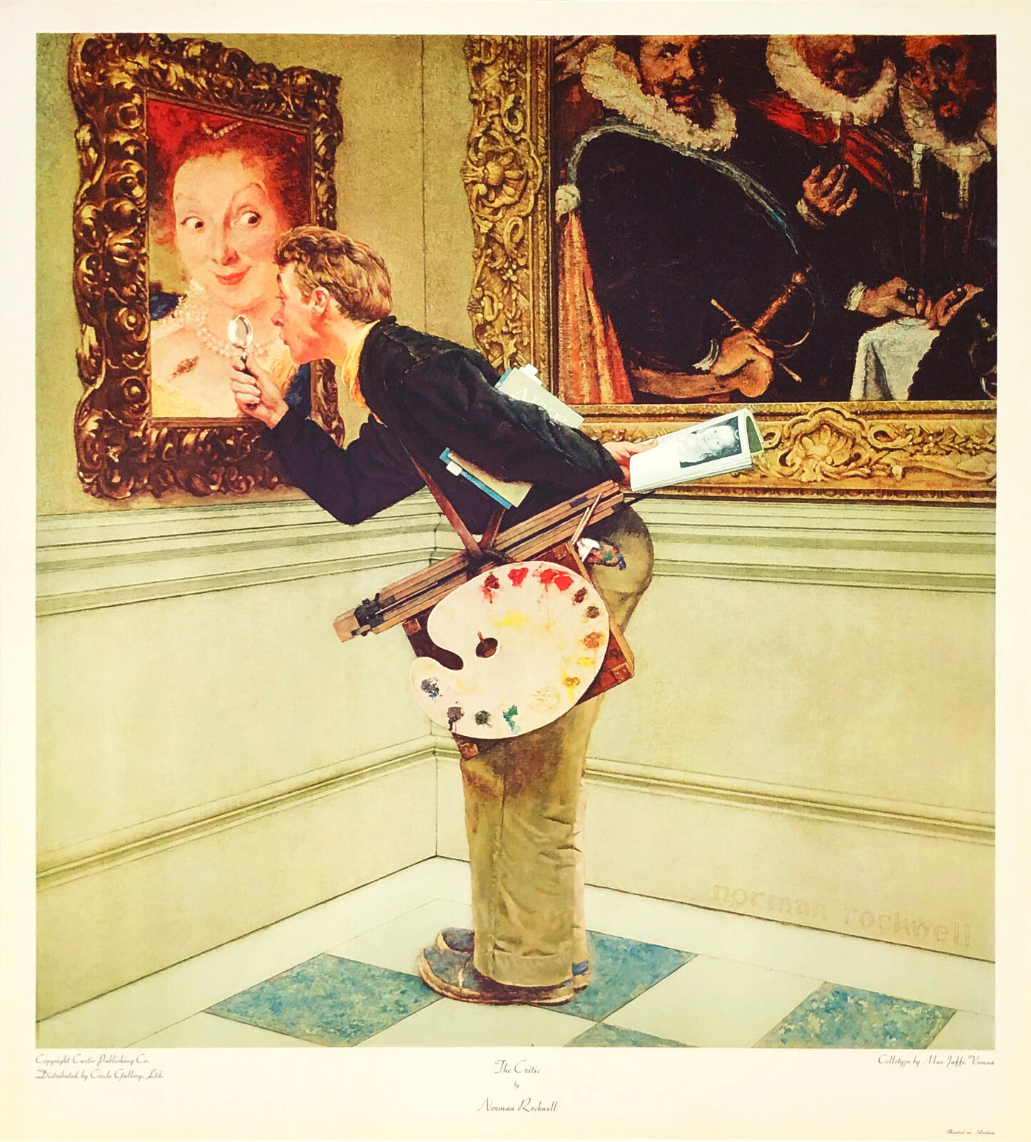 THE CRITIC by Norman Rockwell, circa 1970