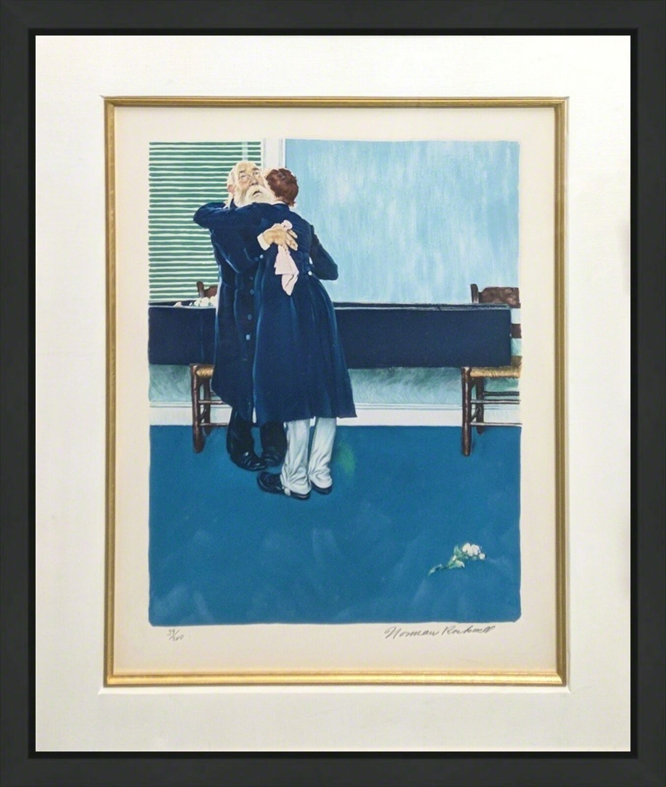 THEN FOR THREE MINUTES, OR MAYBE FOUR by Norman Rockwell, 1972