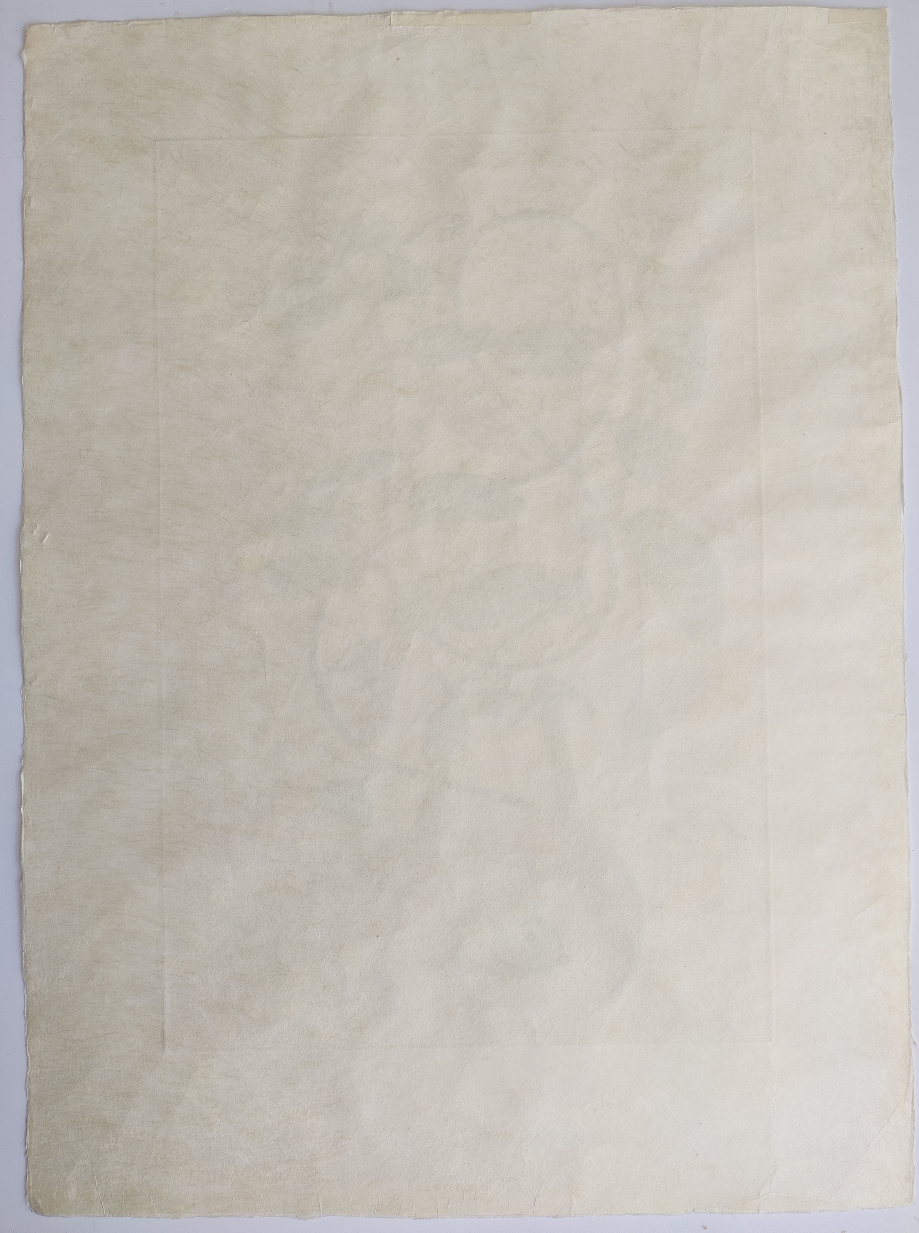 A painting of a woman painting a child on a easel.