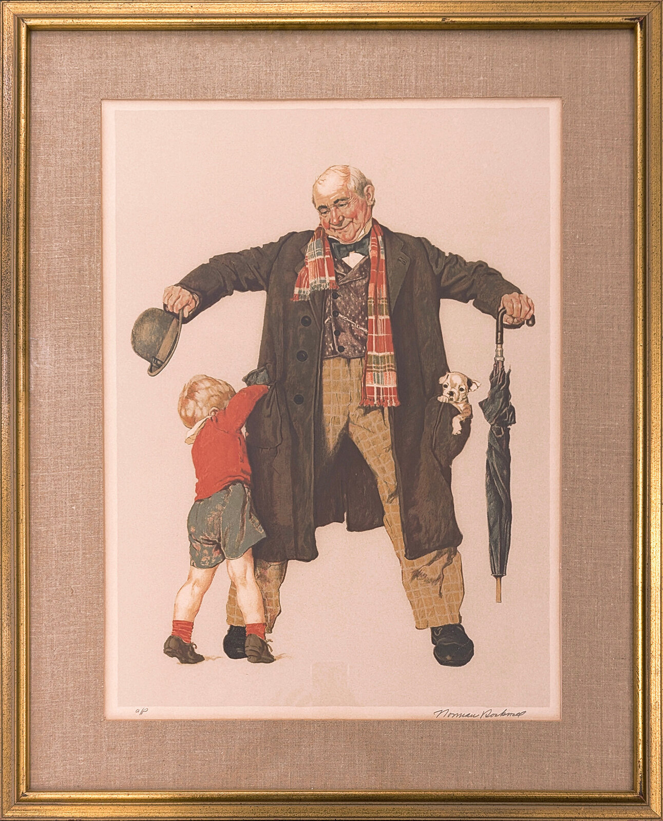 The Gift by Norman Rockwell, circa 1975