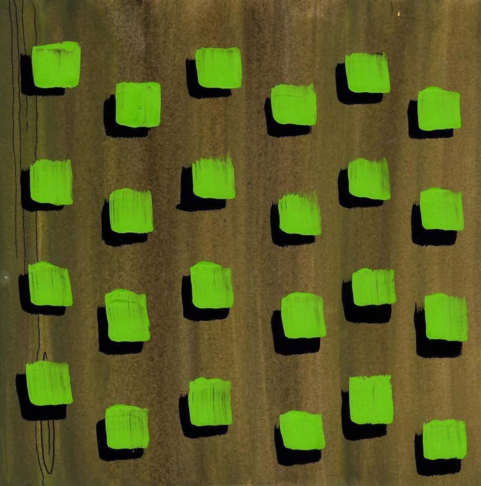 7x7 Collaborative Drawing (#136) by Okay Mountain Collective, 2012