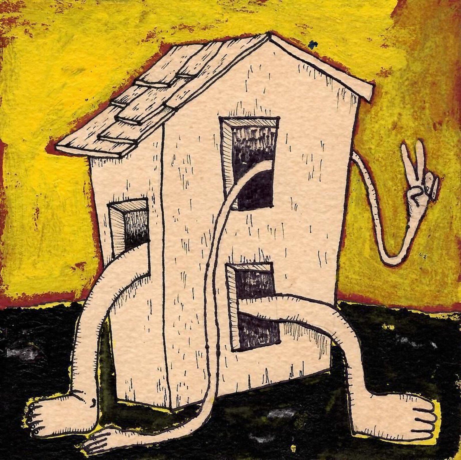 7x7 Collaborative Drawing (#150) by Okay Mountain Collective, 2012