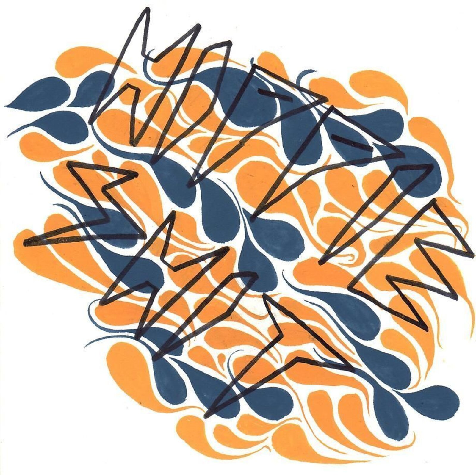 7x7 Collaborative Drawing (#36) by Okay Mountain Collective, 2011