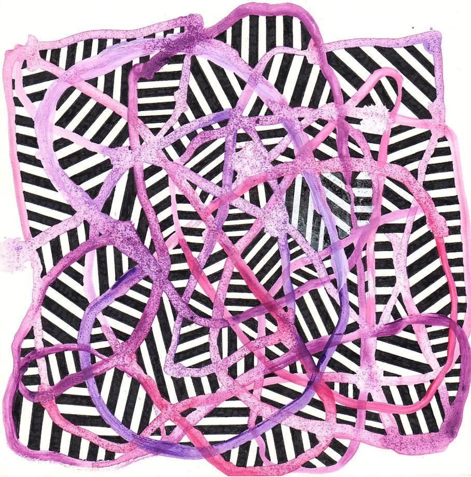 7x7 Collaborative Drawing (#51) by Okay Mountain Collective, 2011