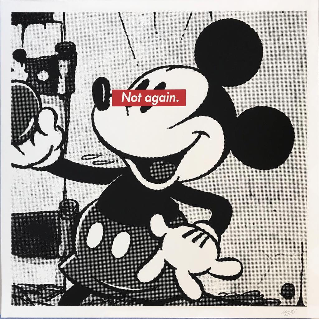 Not Again Mickey by Olmo Ríos, 2019