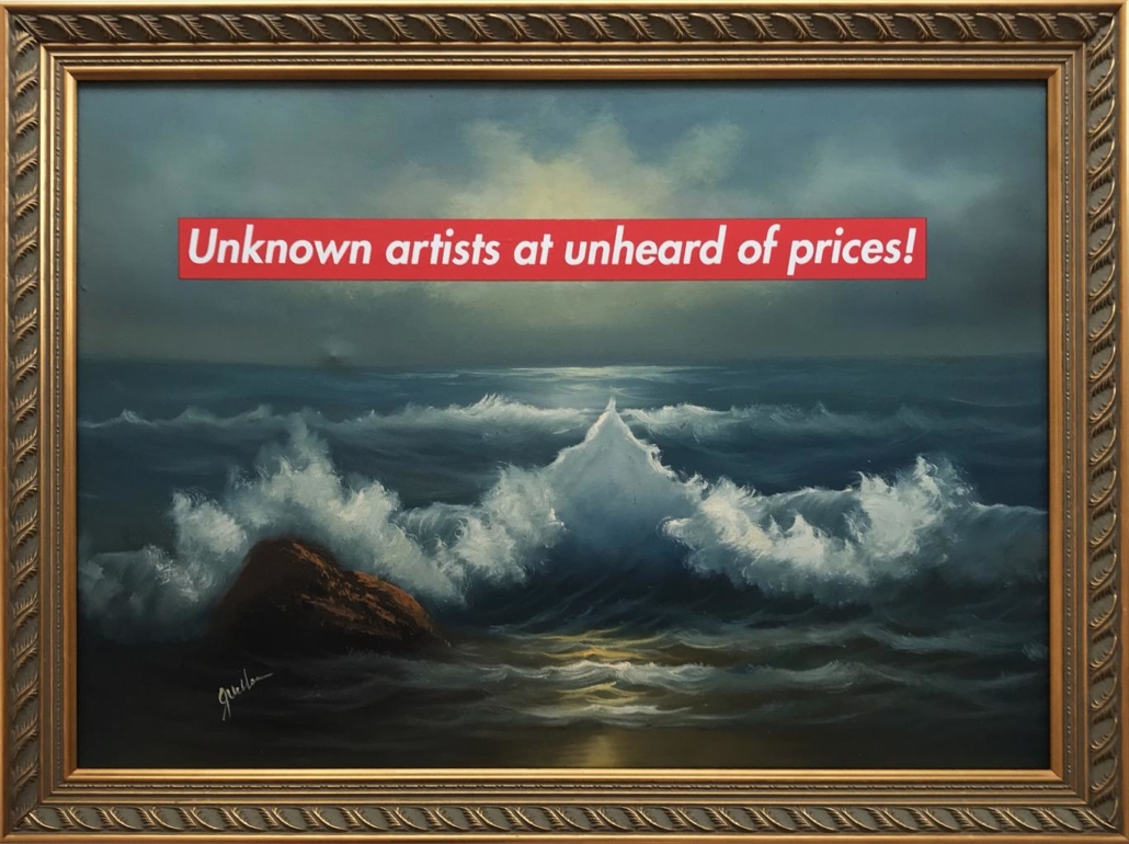 Unknown artists at unheard prices! by Olmo Ríos, 2019