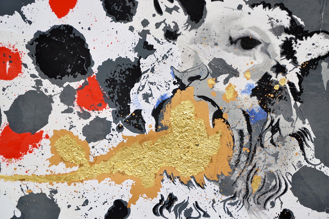 Artwork by Omar Galliani, Le tue macchie nei miei occhi, Made of Screen Print, Tirage Fine Art 