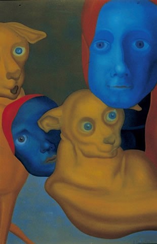 Girl with Catons by Ondřej Coufal, 1999