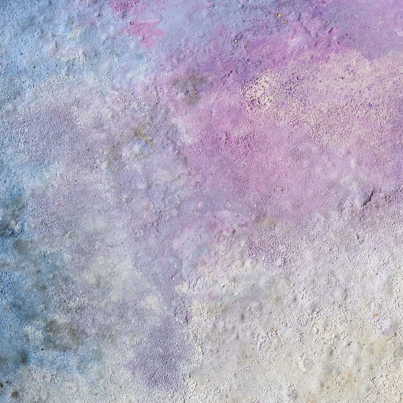 Artwork by Orazio De Gennaro, Terra Bruciata (Scorched Earth) #57 - Small Purple and Blue Abstract Landscape, Made of Charcoal and Pigment on Rag Paper 