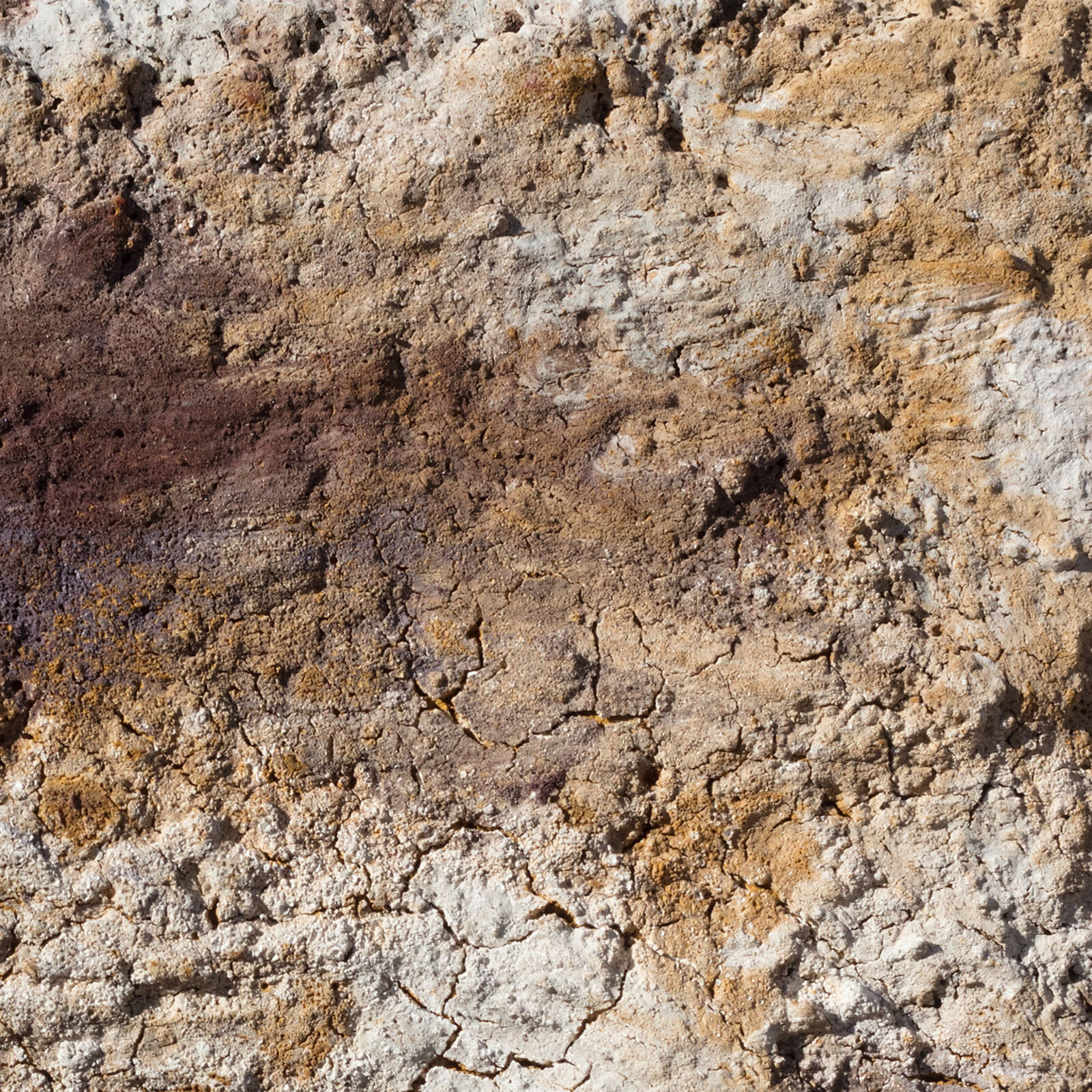 Artwork by Orazio De Gennaro, Terra Bruciata (Scorched Earth) - Abstract Landscape Painting with Earth Colors, Made of Charcoal and Pigment on Canvas 