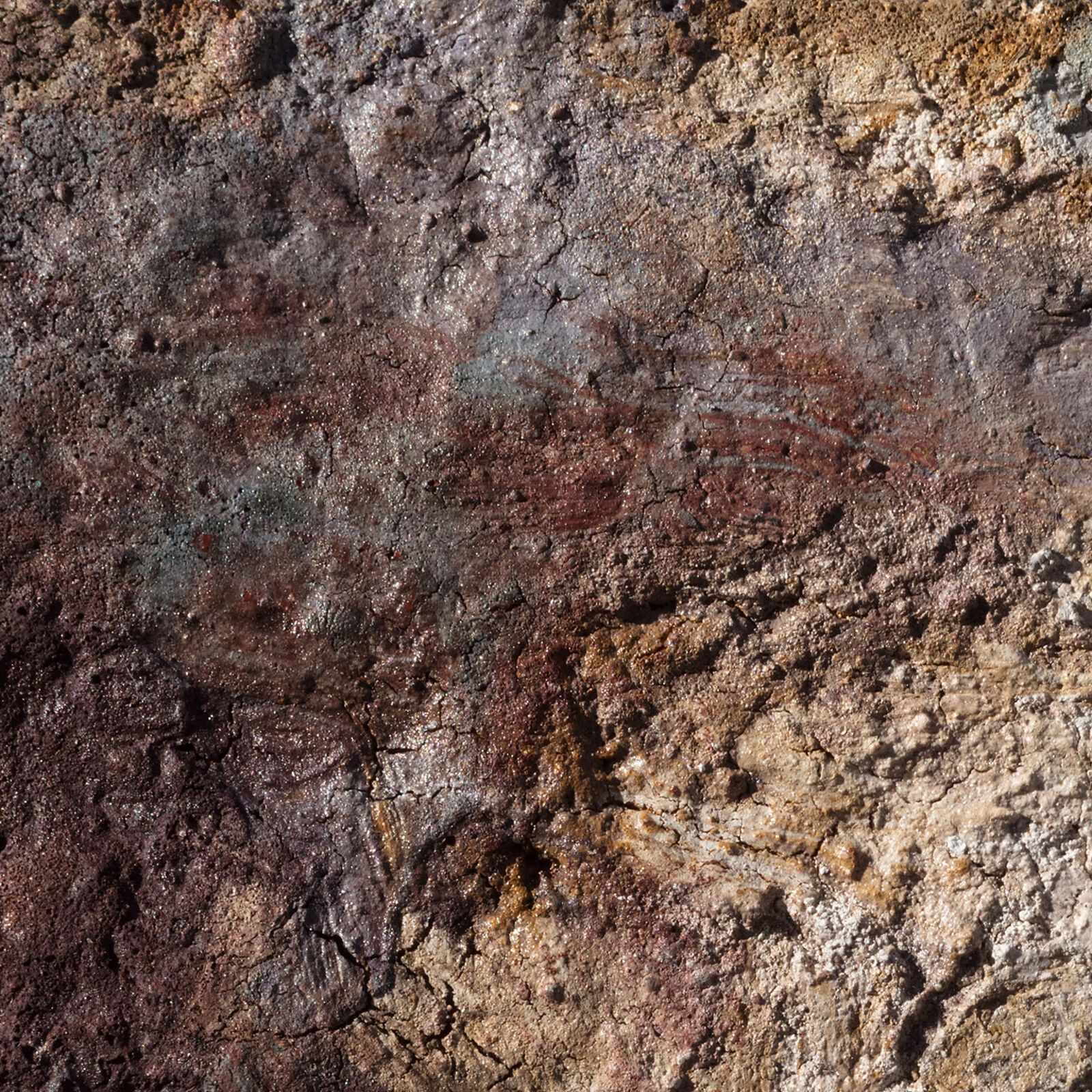 Artwork by Orazio De Gennaro, Terra Bruciata (Scorched Earth) - Small Abstract Painting with Earth Colors, Made of Charcoal and Pigment on Rag Paper 