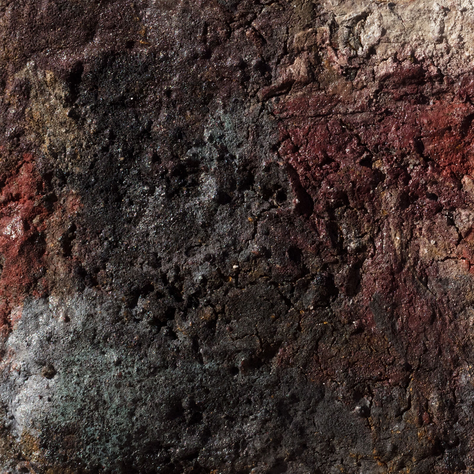 Artwork by Orazio De Gennaro, Terra Bruciata (Scorched Earth) - Small Abstract Painting with Earth Colors, Made of Charcoal and Pigment on Rag Paper 