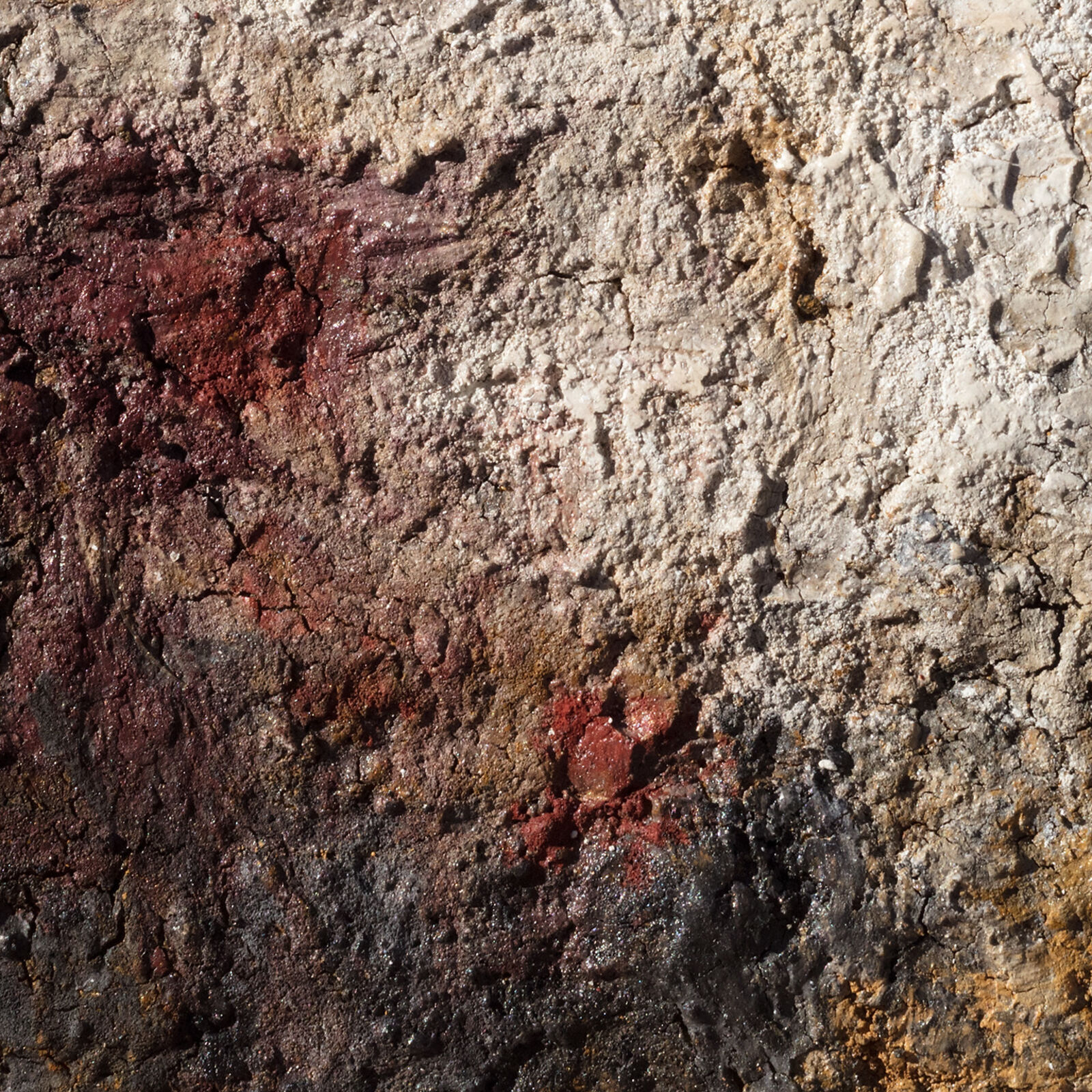 Artwork by Orazio De Gennaro, Terra Bruciata (Scorched Earth) - Small Abstract Painting with Earth Colors, Made of Charcoal and Pigment on Rag Paper 