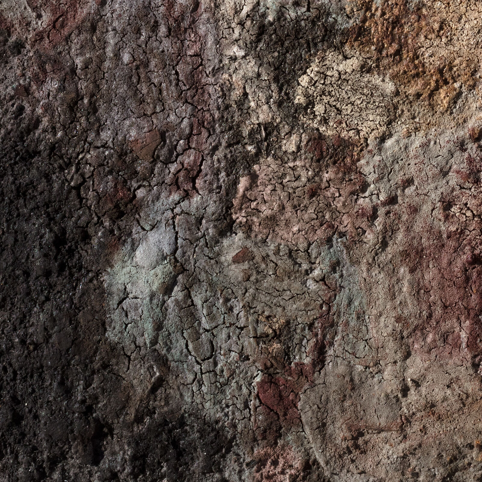 Artwork by Orazio De Gennaro, Terra Bruciata (Scorched Earth) - Small Abstract Painting with Raw Pigments, Made of Pigment and Charcoal on Rag Paper 