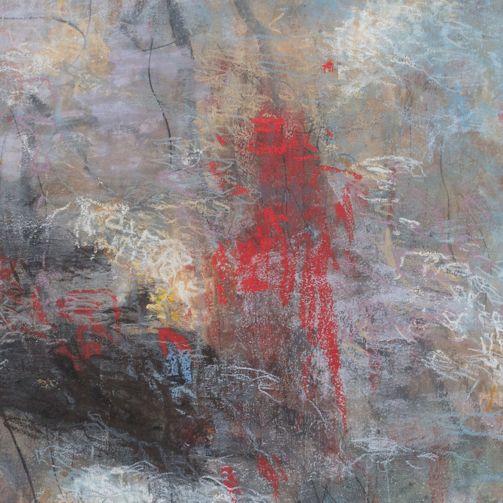 Artwork by Orazio De Gennaro, XI:MMIX, Made of Graphite, Oil Pastel, and Pigment on Canvas 