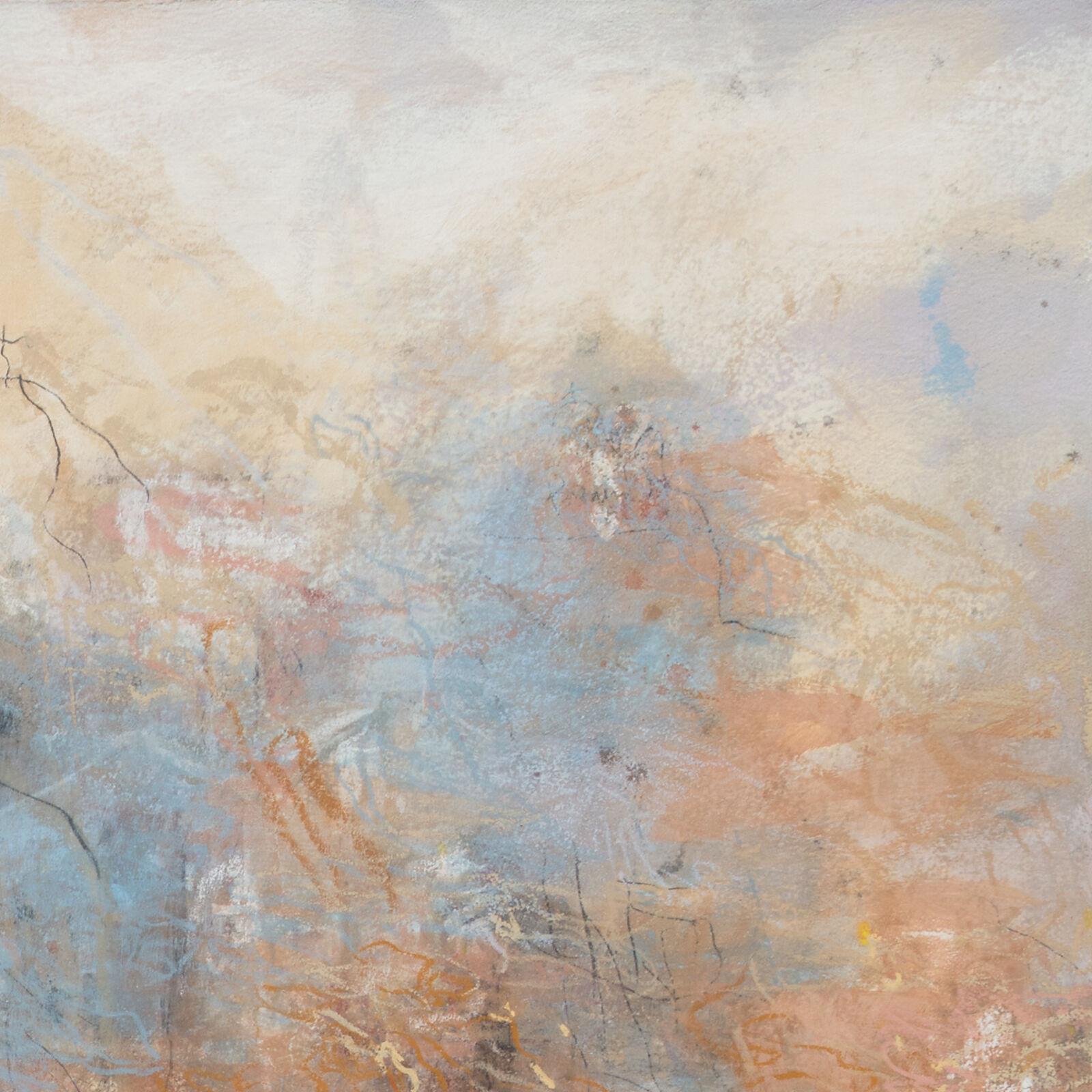 Artwork by Orazio De Gennaro, XI:MMIX, Made of Graphite, Oil Pastel, and Pigment on Canvas 