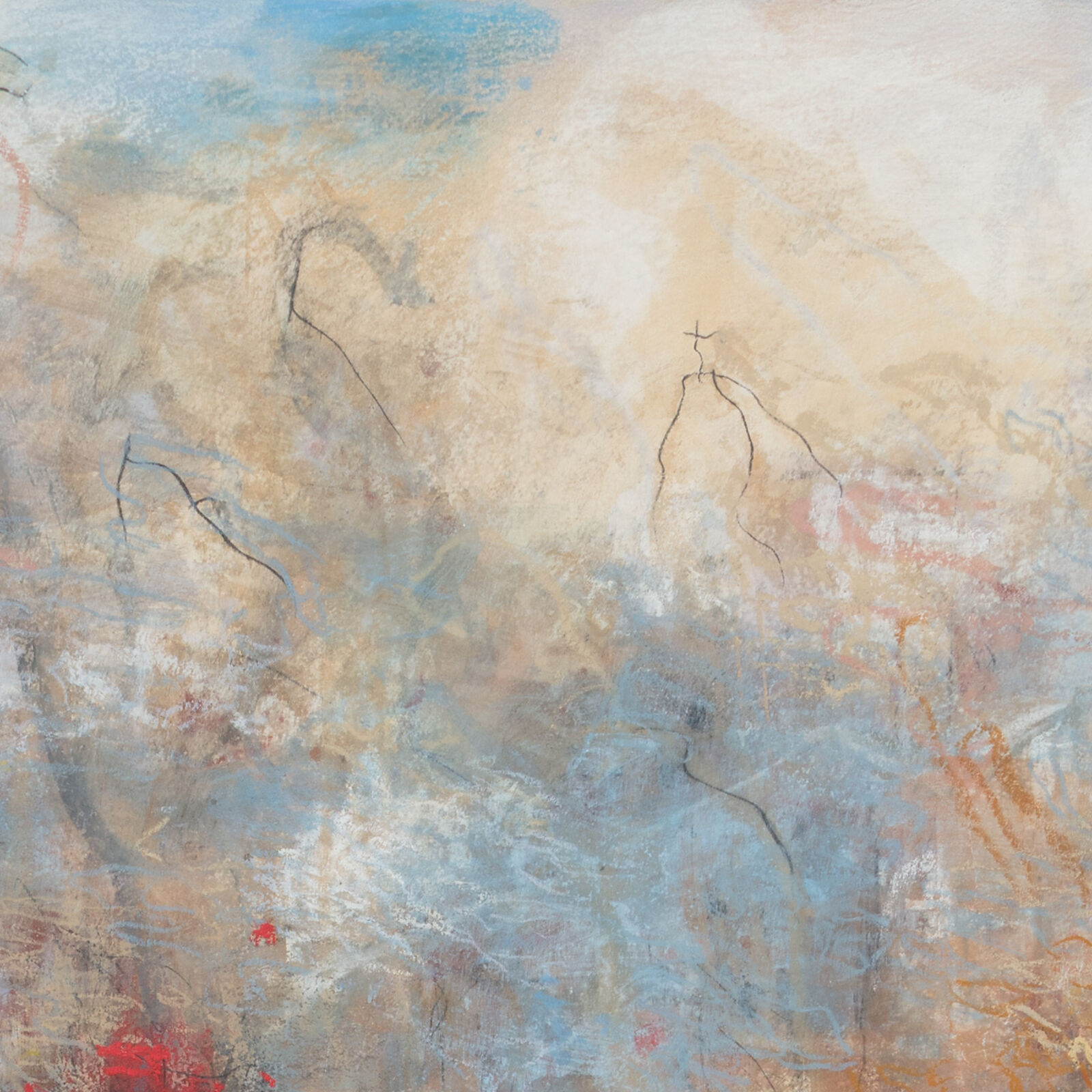 Artwork by Orazio De Gennaro, XI:MMIX, Made of Graphite, Oil Pastel, and Pigment on Canvas 