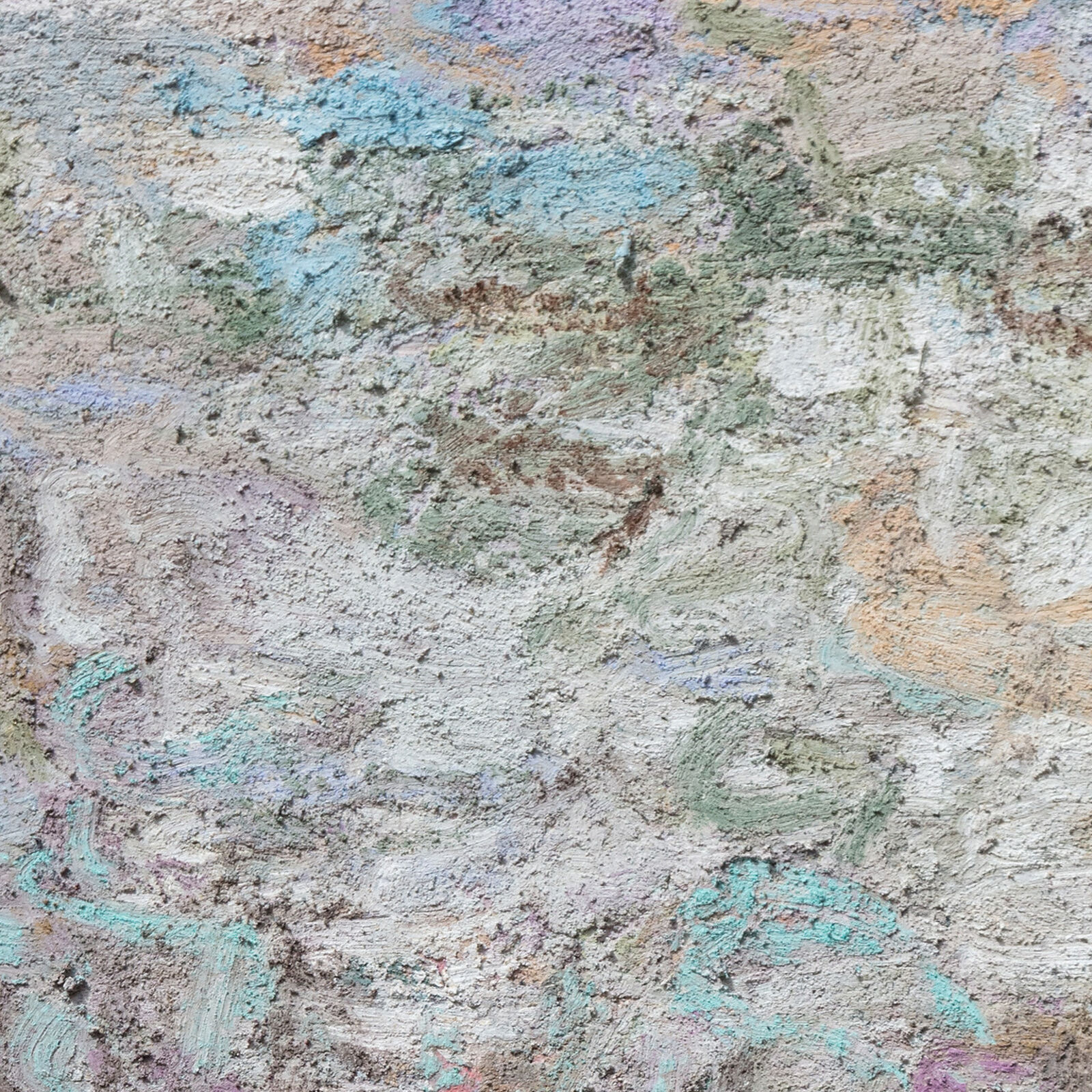 Artwork by Orazio De Gennaro, Rituale, Made of Pigment, glass powder, mica, and straw on panel 