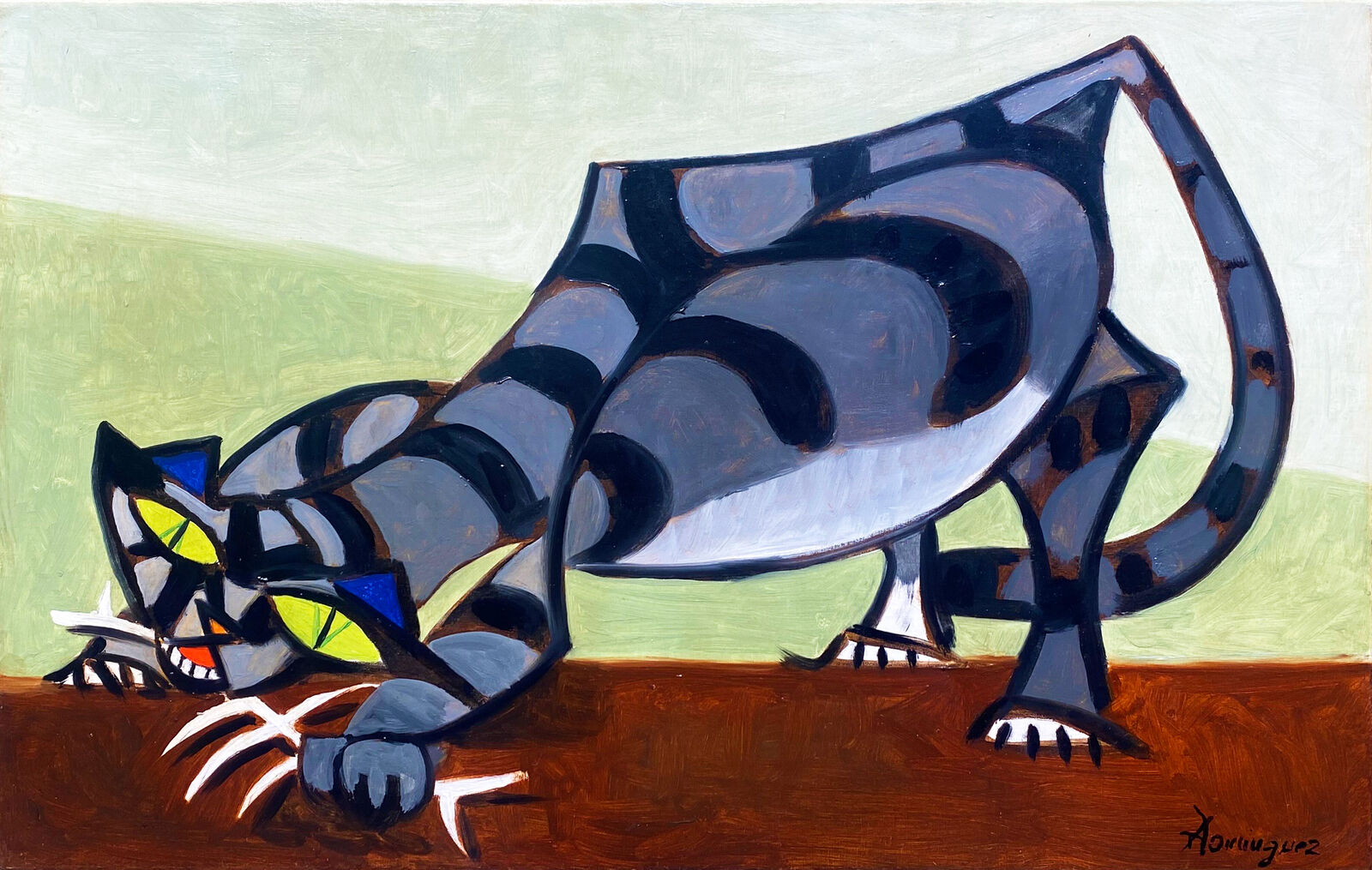 Le chat by Oscar Dominguez, 1956-1957