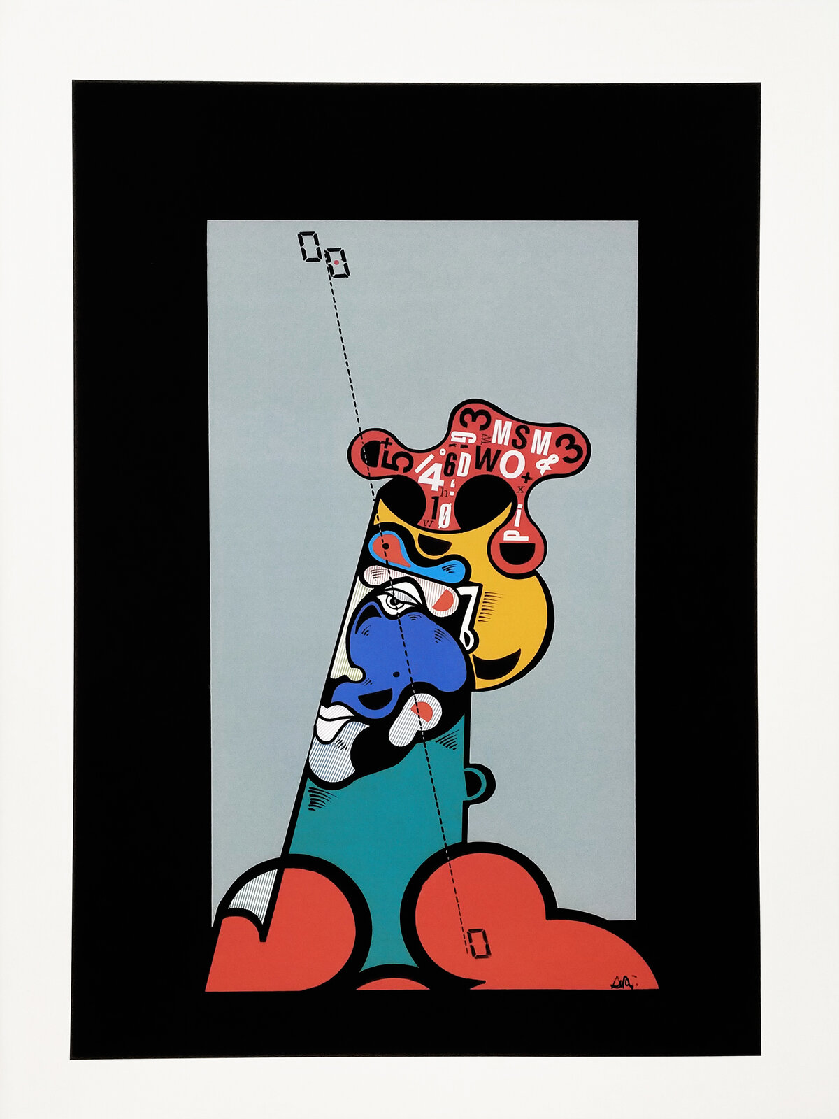 Artwork by Oswaldo Aulèstia, El Pensador, Made of Giclee On Canvas 