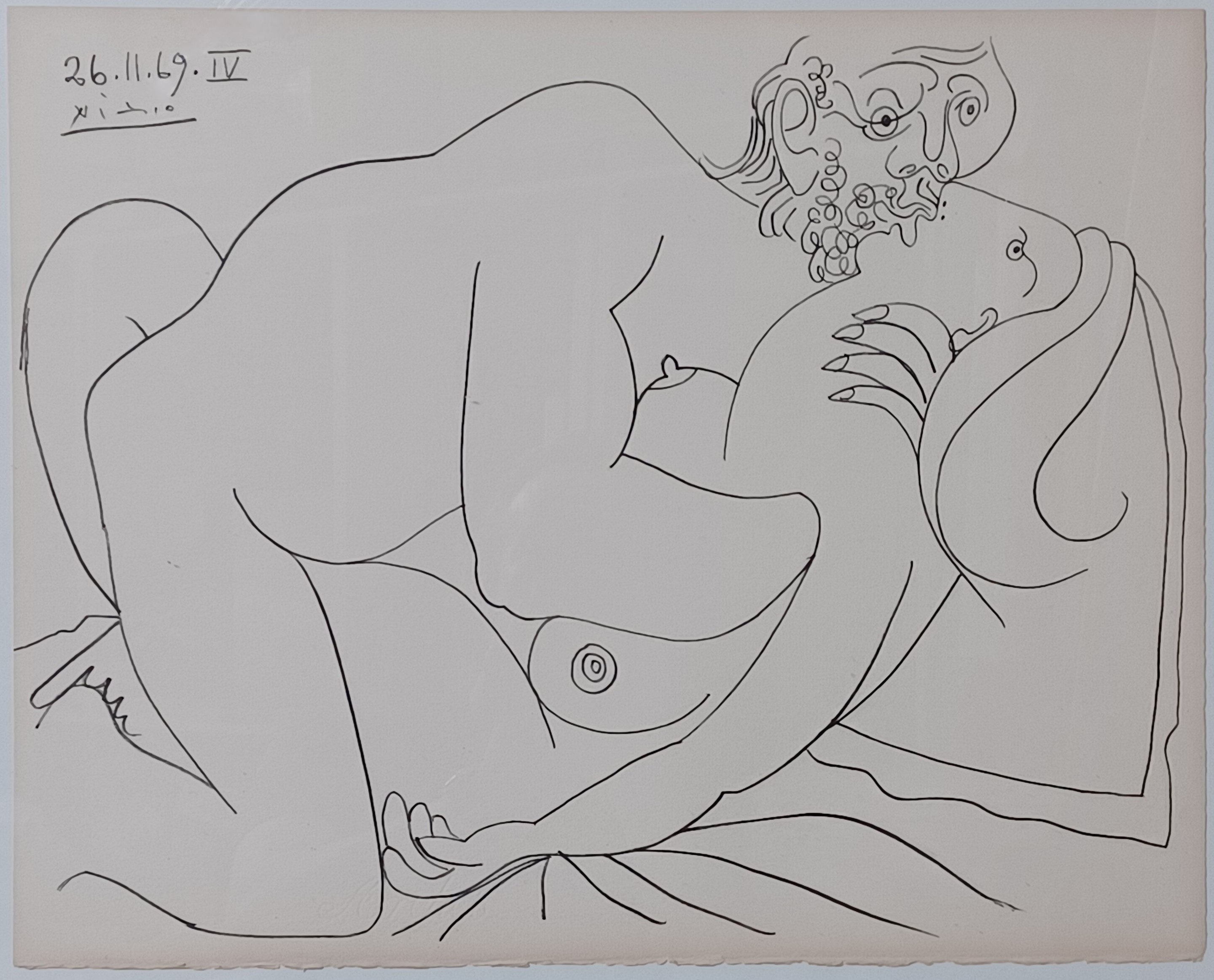 Artwork by Pablo Picasso, Coppie e nudi femminili, 1969, edizione Atelier Mourlot (after Pablo Picasso), Made of Lithography 