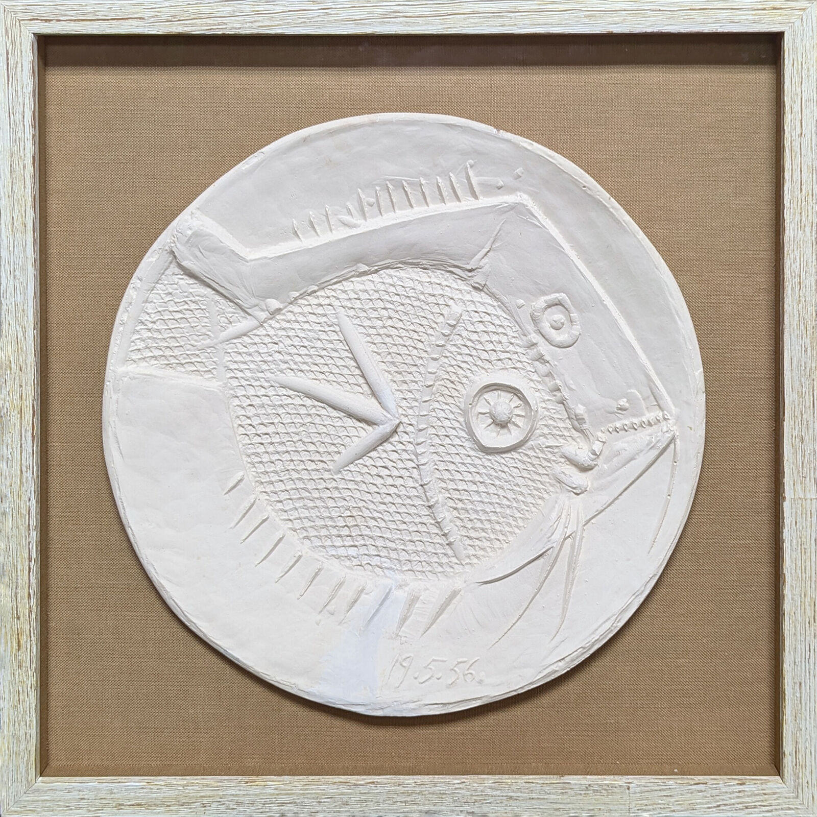 Artwork by Pablo Picasso, Grand Poisson (Big Fish) Clay Dish, Made of Earthenware 