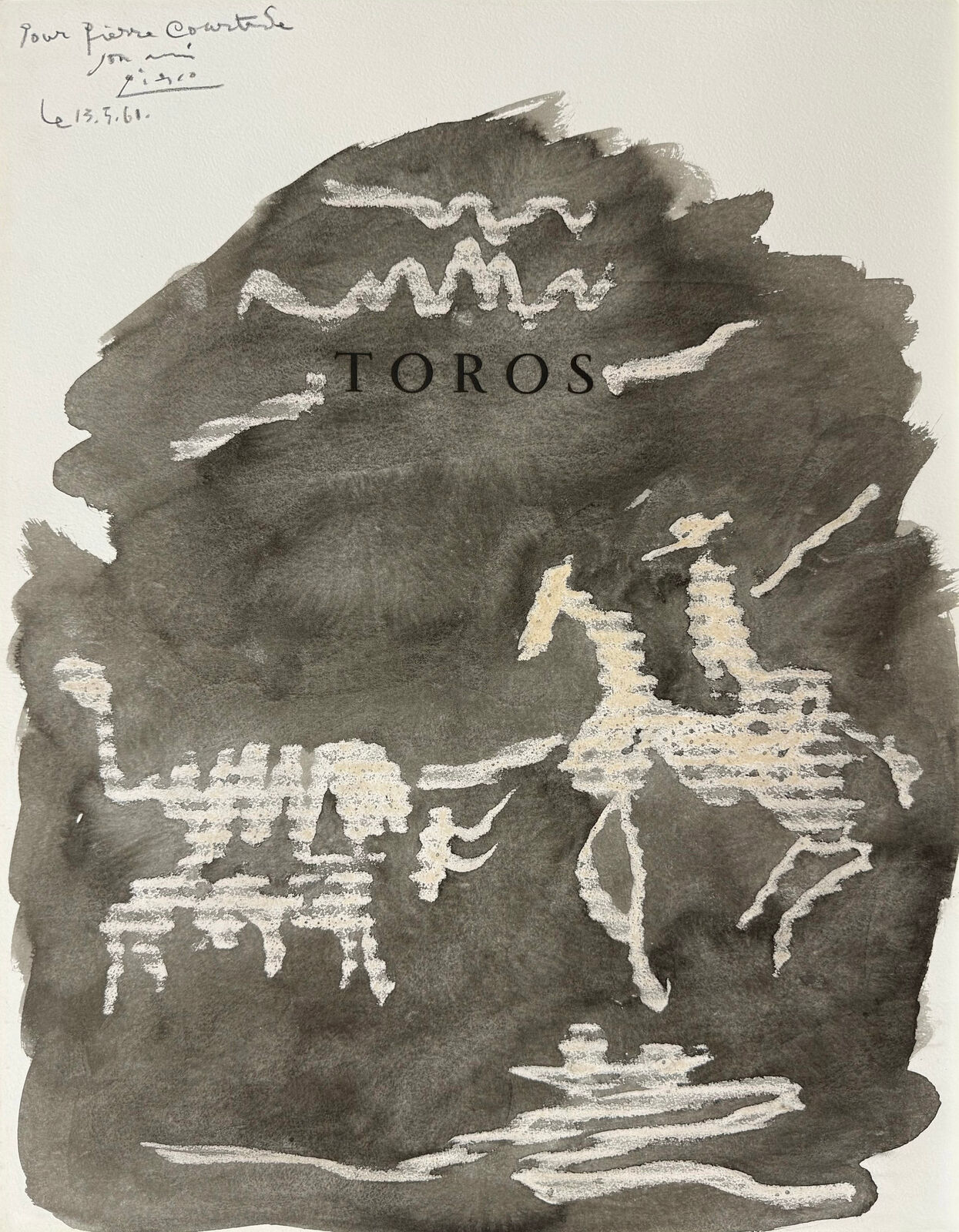 Artwork by Pablo Picasso, Toros, Made of India ink and wash on paper 