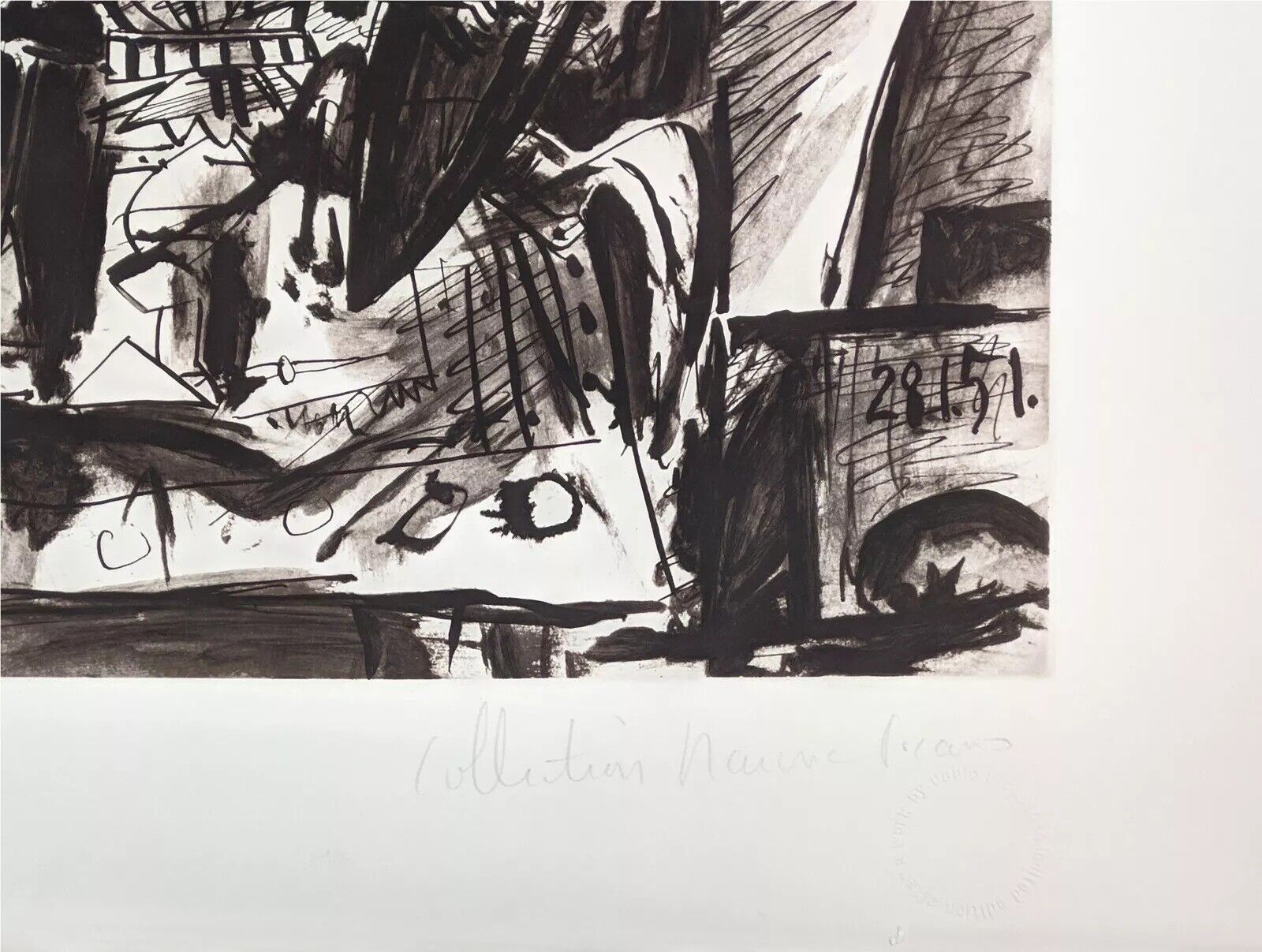 Artwork by Pablo Picasso, CAVALIER EN ARMURE, Made of Lithograph On Arches Paper 