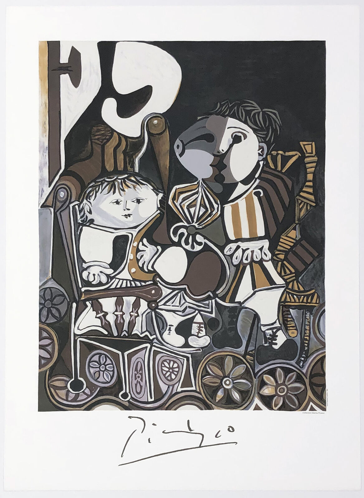 DEUX ENFANTS ASSIS by Pablo Picasso, 1982