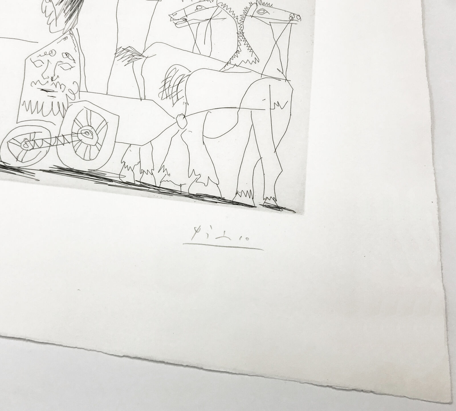 Artwork by Pablo Picasso, ÉCUYERES ET JONGLEUSE (BLOCH 1482), Made of Etching 