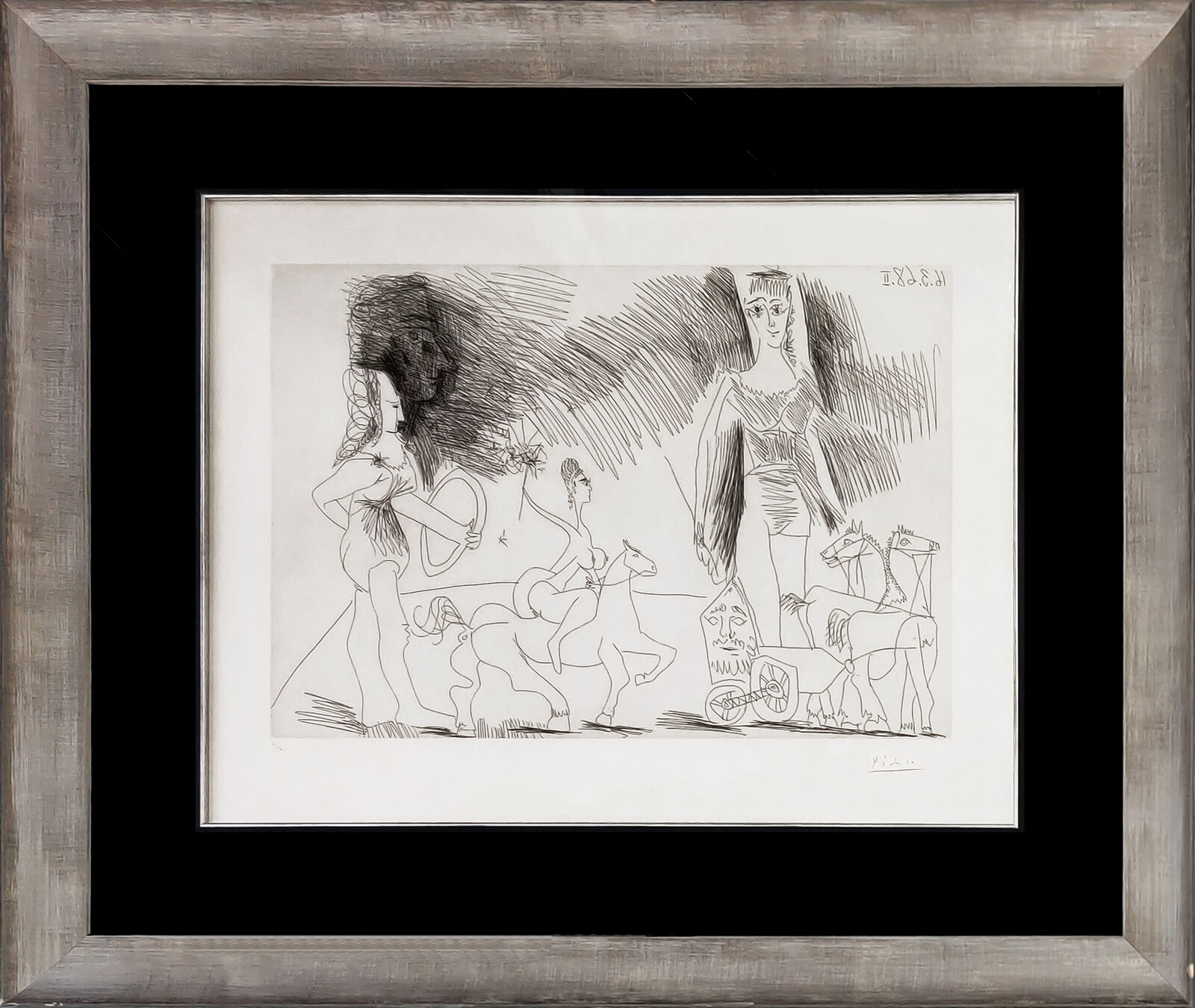 ÉCUYERES ET JONGLEUSE (BLOCH 1482) by Pablo Picasso, 1968