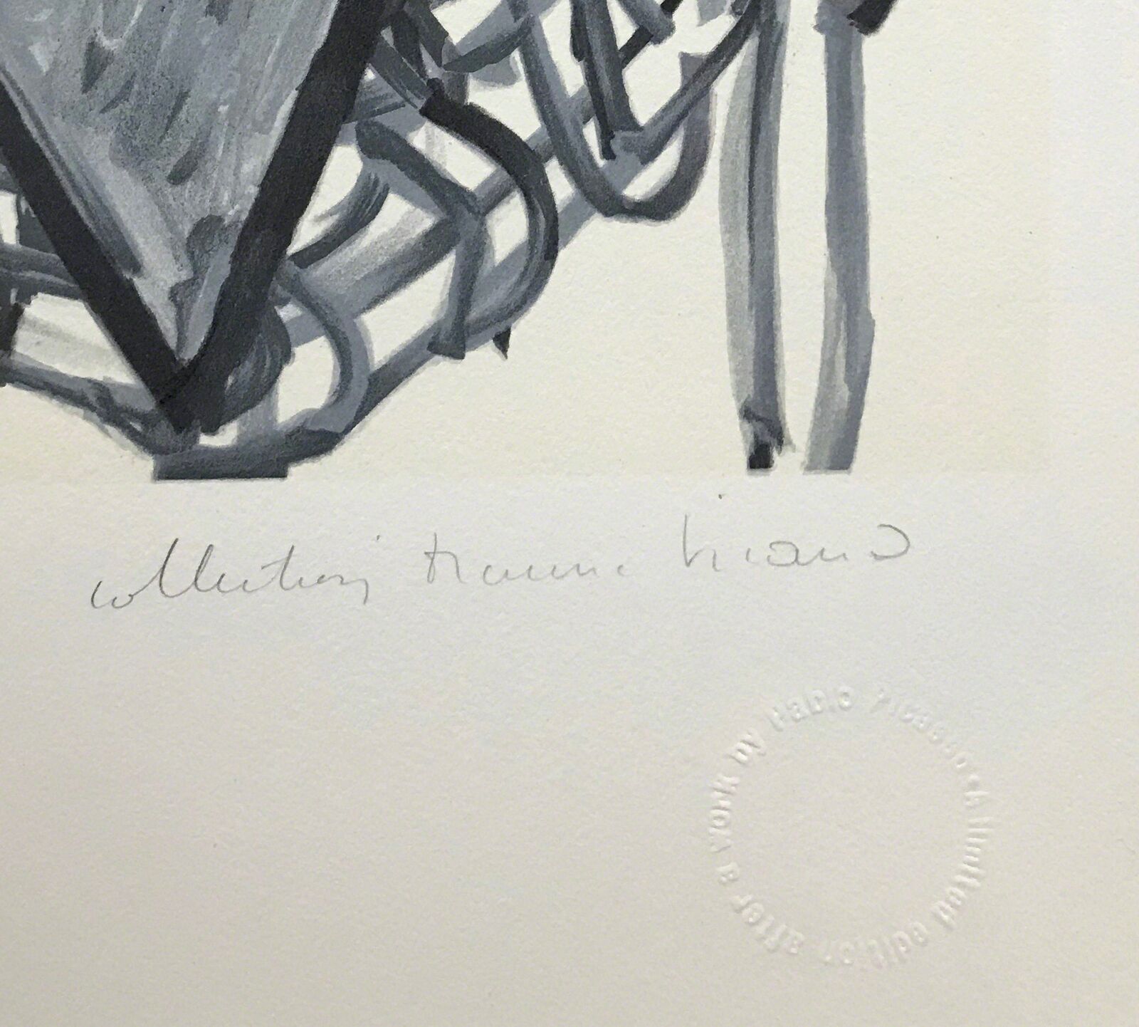 Artwork by Pablo Picasso, FEMME ASSISE DANS UN FAUTEUIL TRESSE, Made of Lithograph On Arches Paper 