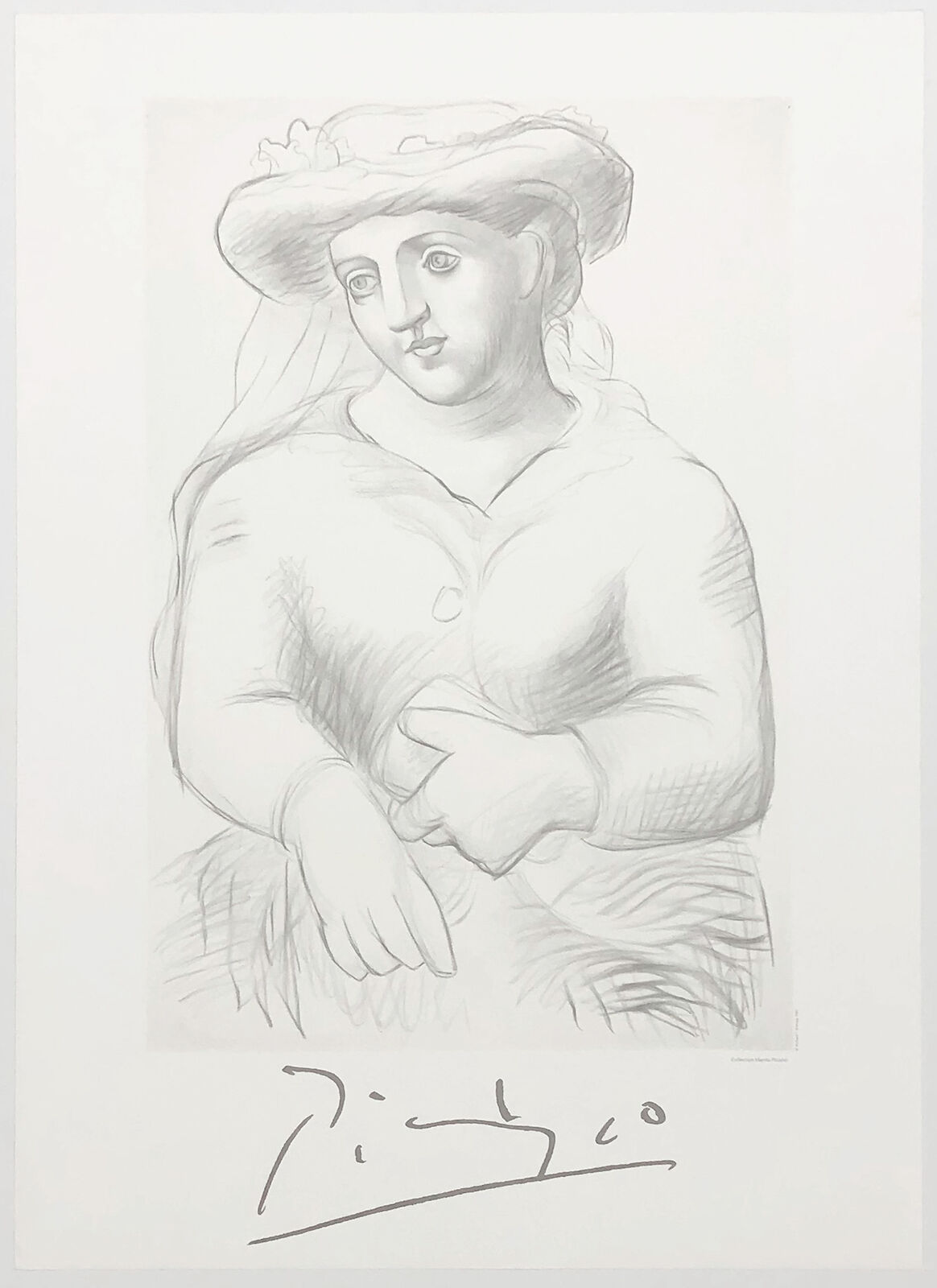 FEMME AU CHAPEAU ET AU MISSEL by Pablo Picasso, 1982