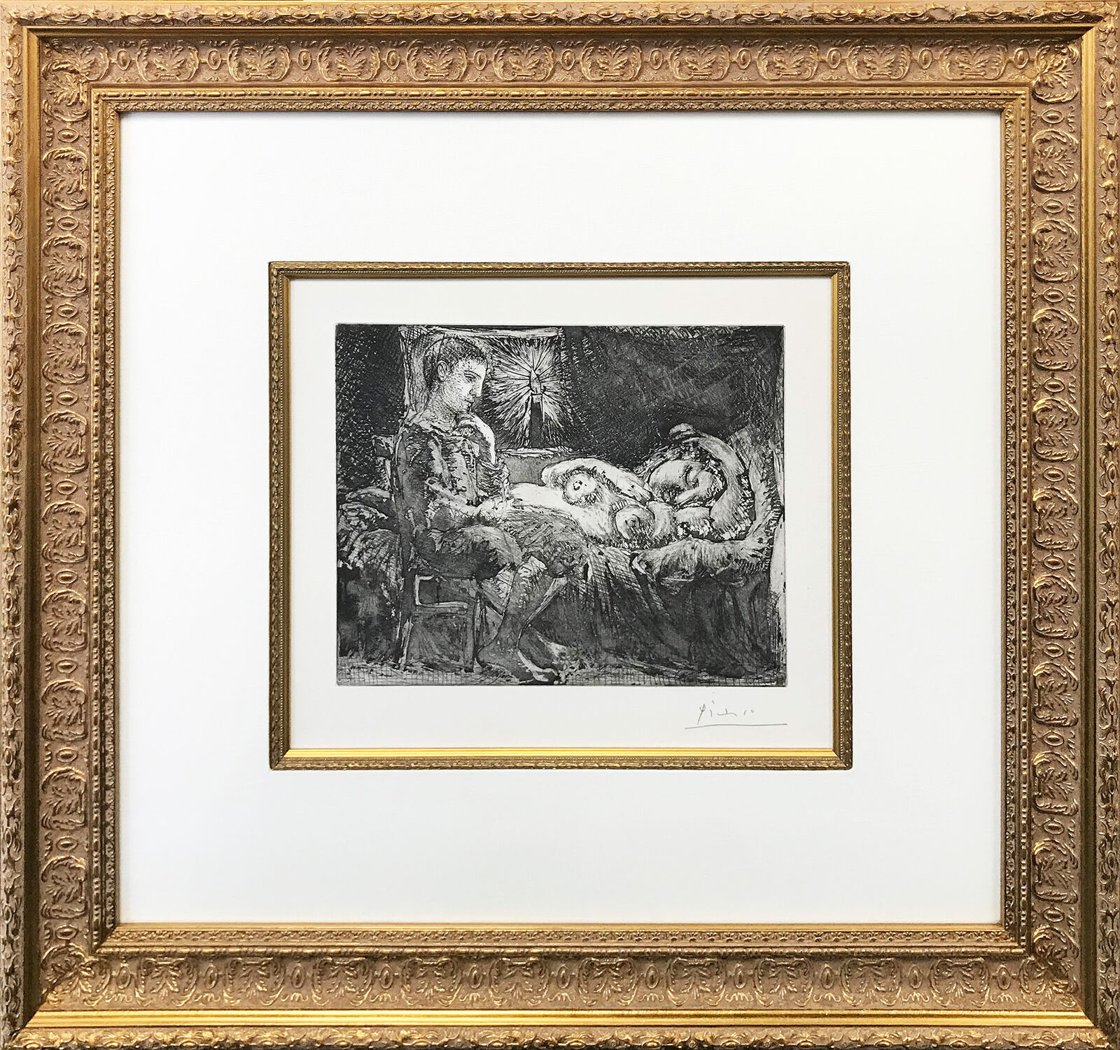 GARCON ET DORMEUSE A LA CHANDELLE (BLOCH 226) by Pablo Picasso, 1934