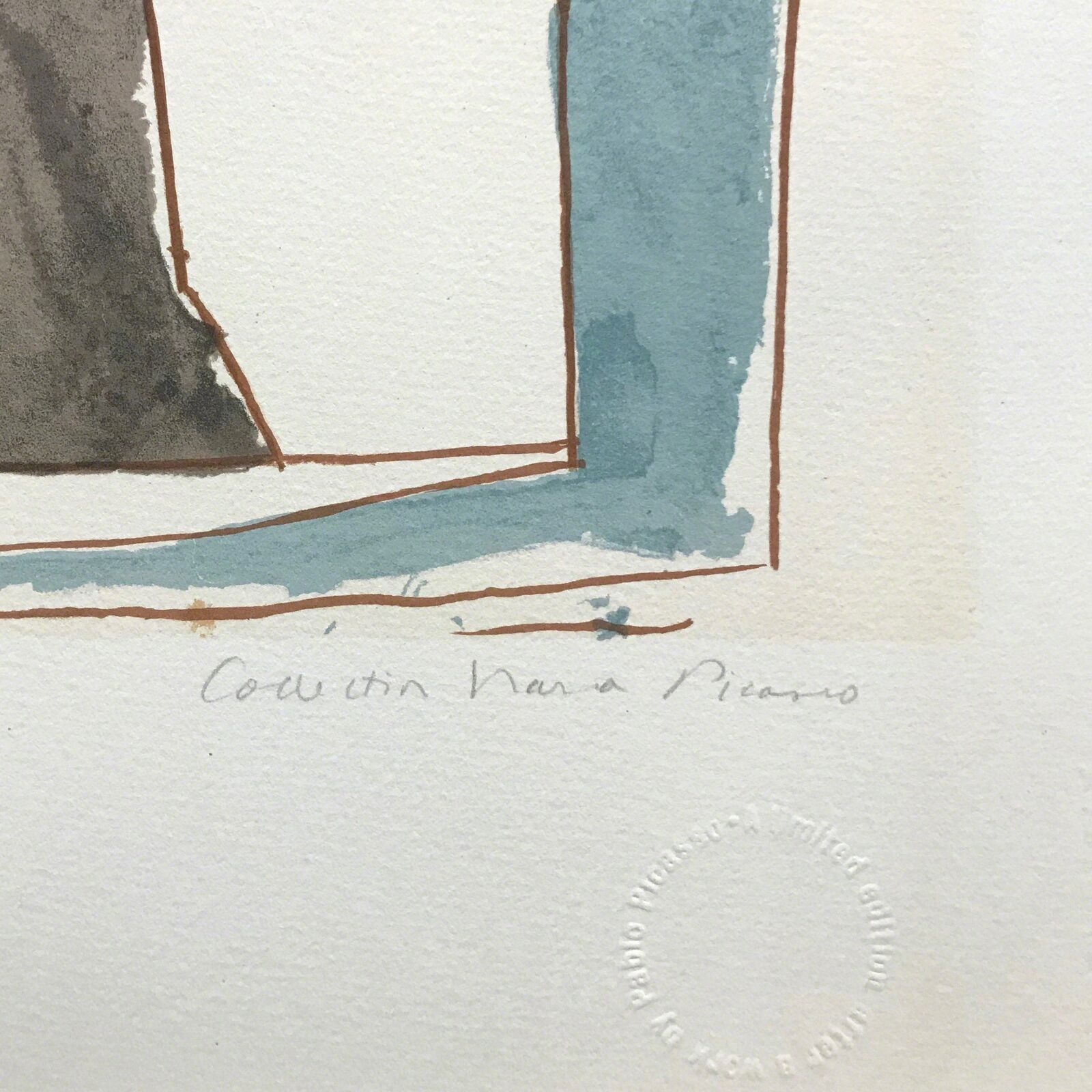 Artwork by Pablo Picasso, GUERIDON ET GUITARE, Made of Lithograph On Arches Paper 