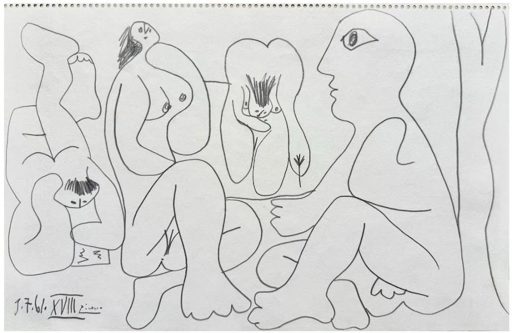 Les déjeuners by Pablo Picasso, 1961